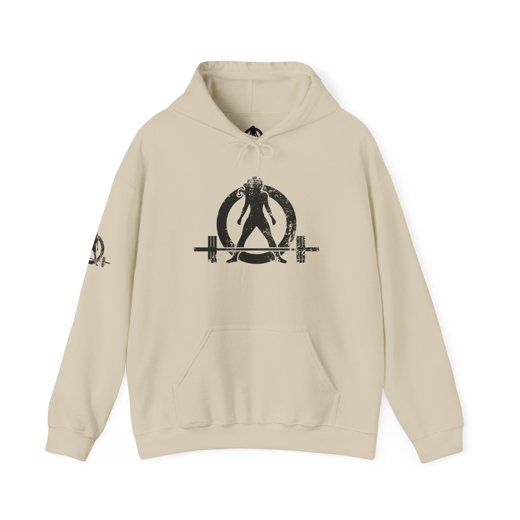 WWLW “Squat • Bench • Deadlift • Repeat” Hoodie - Black Logo Back