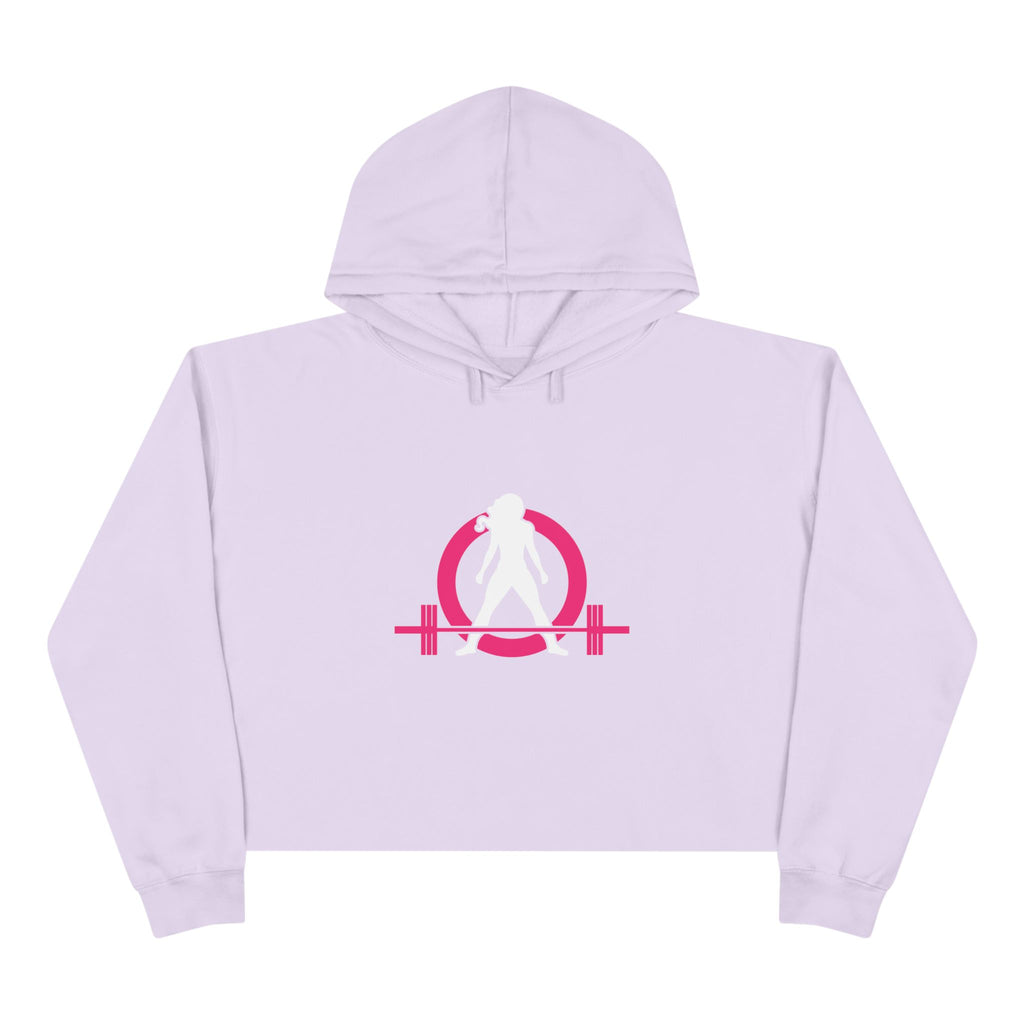 Empowered Crop Hoodie – For Strong Women Who Lift - Classic Logo