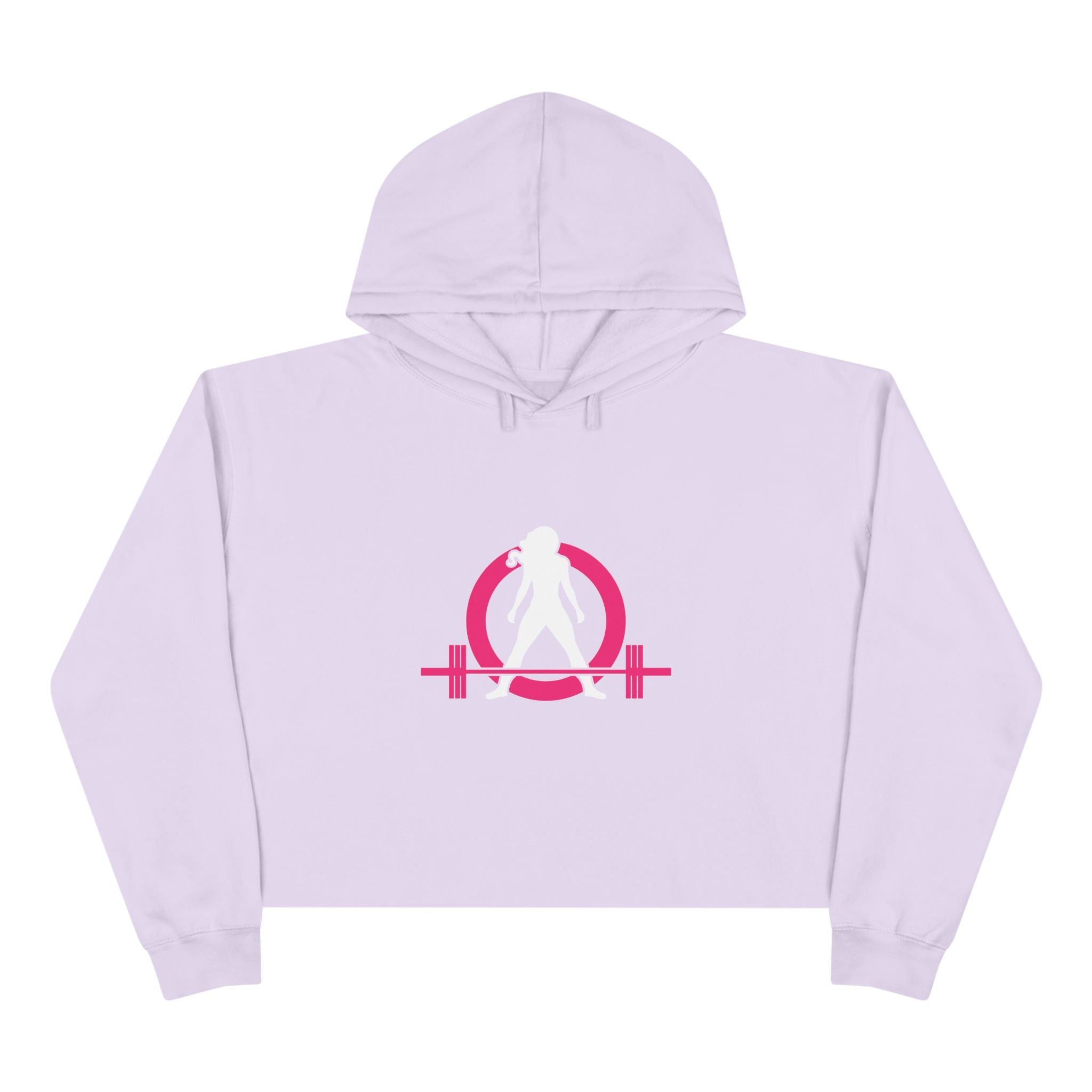 Empowered Crop Hoodie – For Strong Women Who Lift - Classic Logo