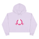 Empowered Crop Hoodie – For Strong Women Who Lift - Classic Logo