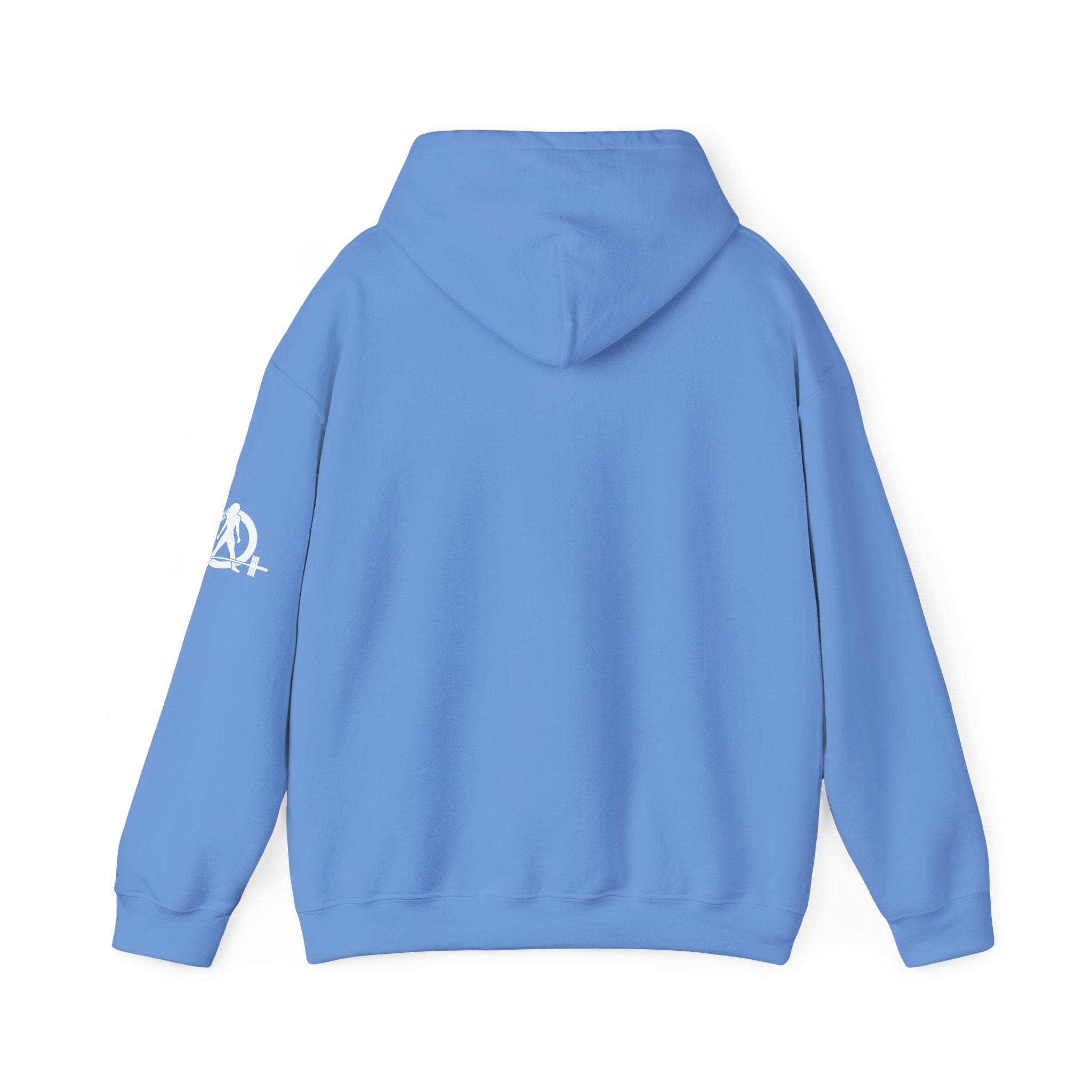 45 + 45 = 135  - Unisex Heavy Blend Hooded Sweatshirt  - White Logo Front & Arm