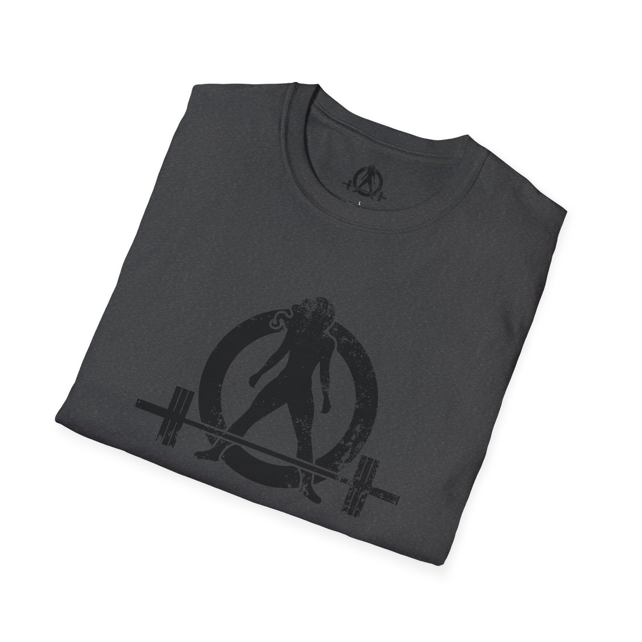 Unisex Softstyle T-Shirt - Black Distressed Logo - Plain Back (BEST SELLER)