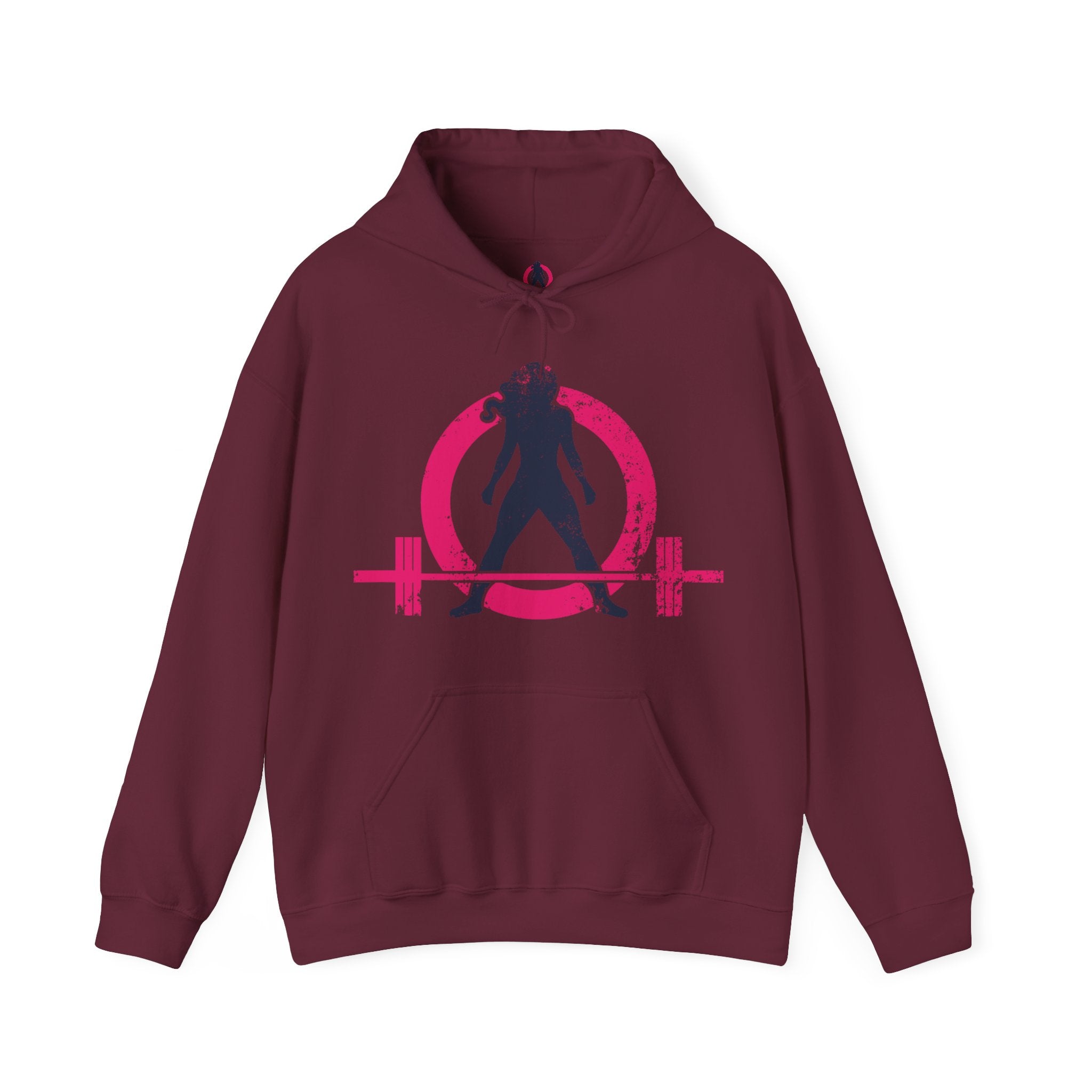 Distressed Logo - Unisex Heavy Blend Hooded Sweatshirt - Color Logo Inverted  (BEST SELLER)
