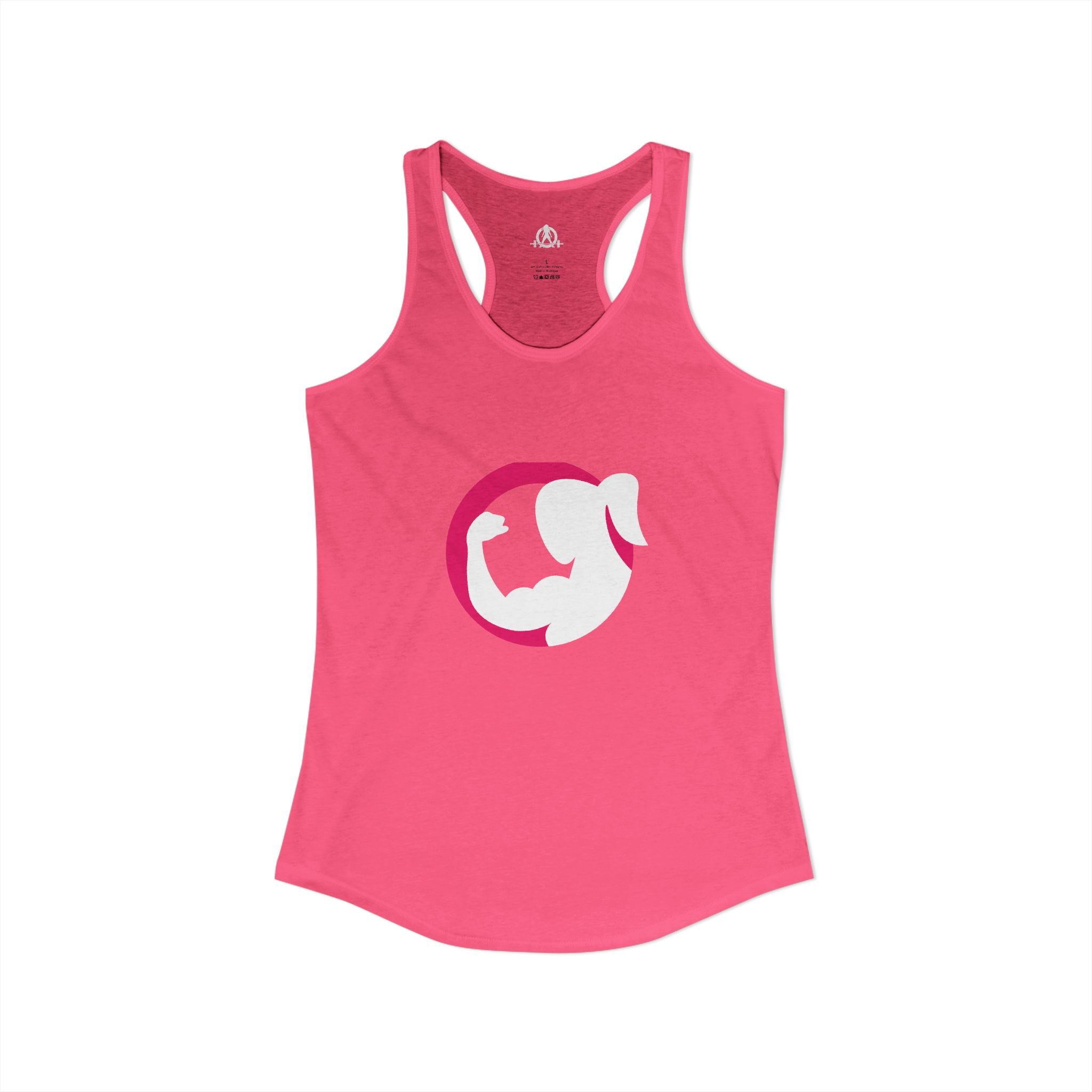 Strong Her - Classic Color Logo - Ideal Racerback Tank - Front Logo - Plain Back