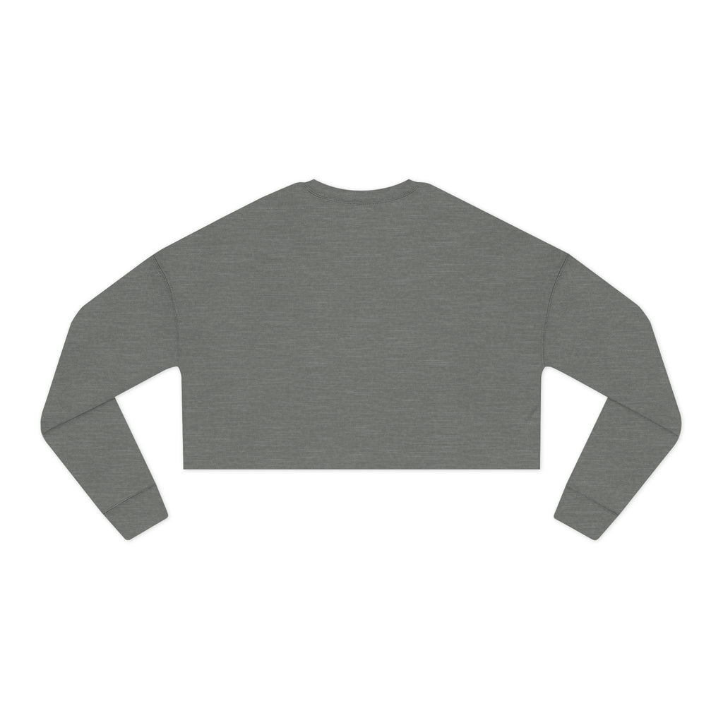 Women's Cropped Sweatshirt - Classic Logo - Plain Back