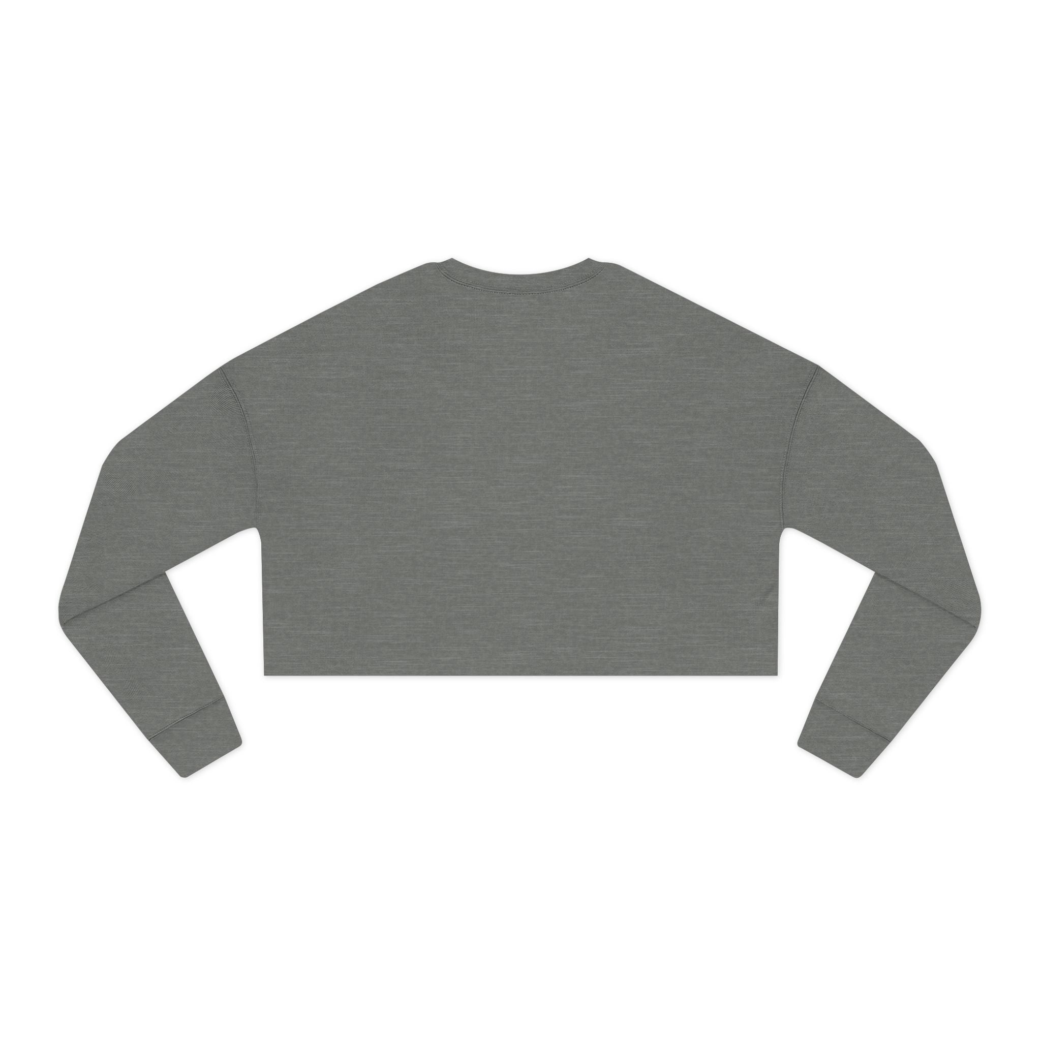 Women's Cropped Sweatshirt - Classic Logo - Plain Back