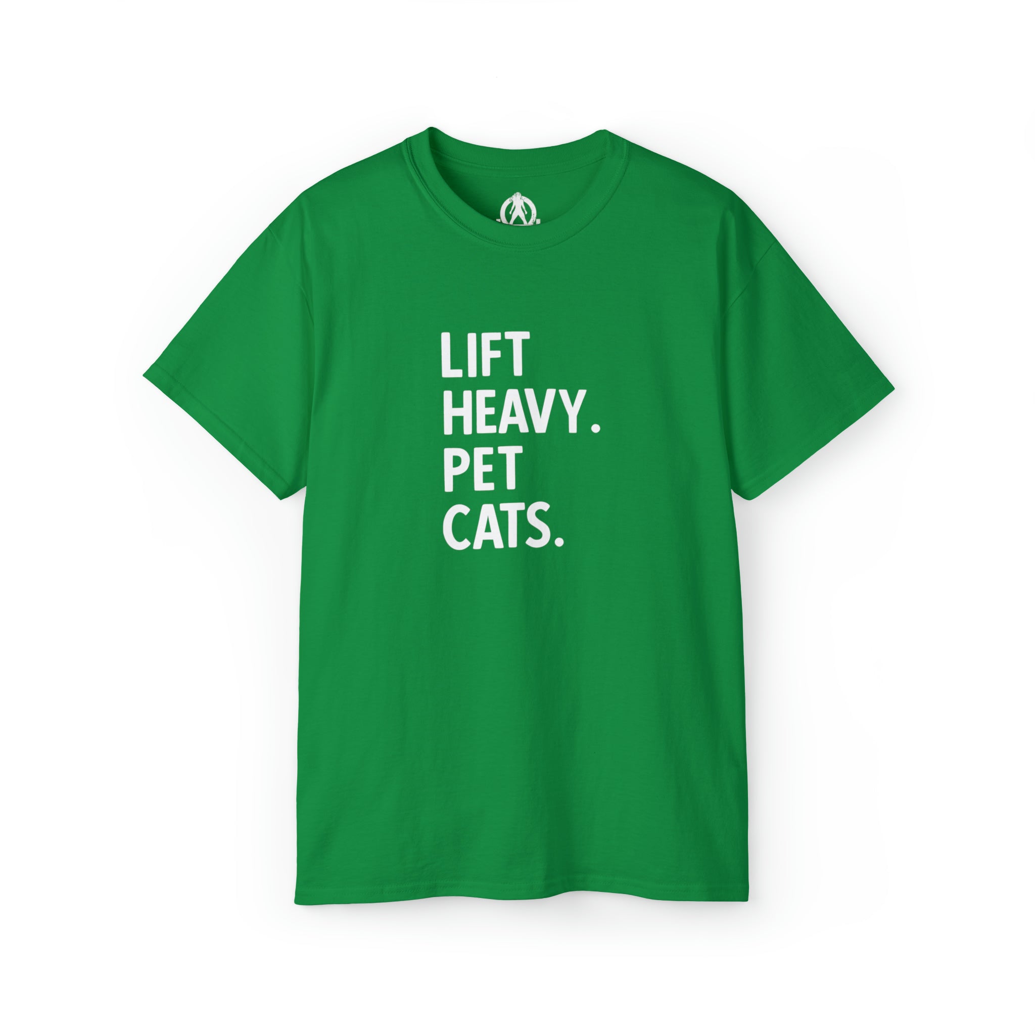 Lift Heavy Pet Cats - Unisex Ultra Cotton Tee - White Logo