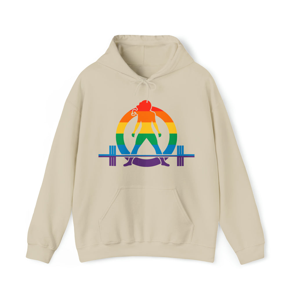 Strong Not Skinny - Pride Color Logo - Unisex Heavy Blend Hooded Sweatshirt