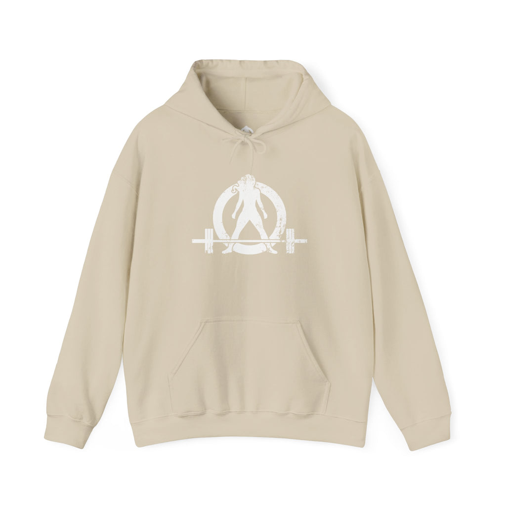 The Bar Is Loaded - Unisex Heavy Blend Hooded Sweatshirt - White Logo