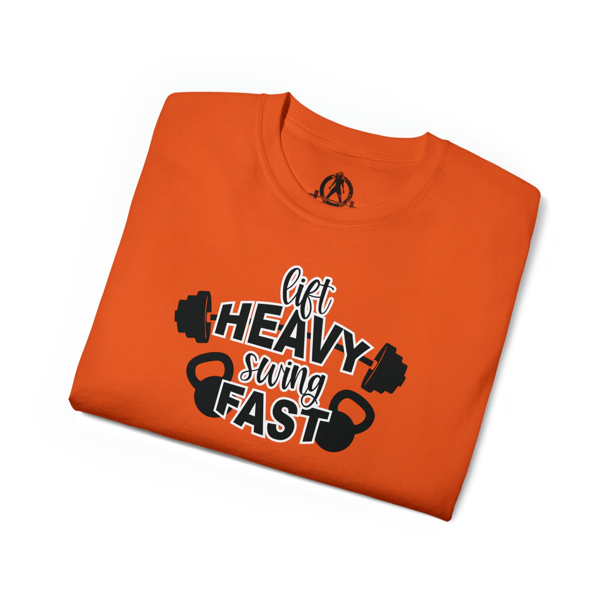 Lift Heavy Swing Fast - Unisex Ultra Cotton Tee - Black Logo