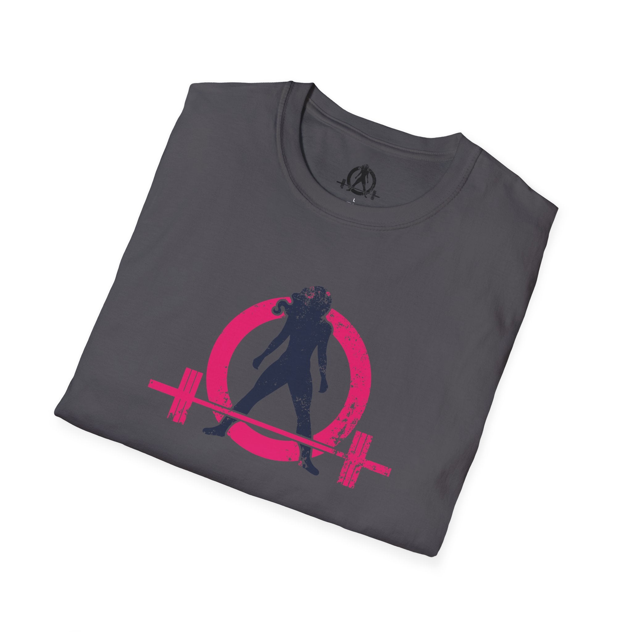 Unisex Softstyle T-Shirt - Inverted Color Distressed Logo - Plain Back (BEST SELLER)