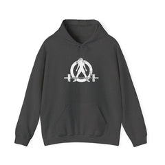 I DON’T WANT TO LOOK SKINNY – Unisex Heavy Blend™ Hooded Sweatshirt (Black Distressed Logo) 🖤💪🔥