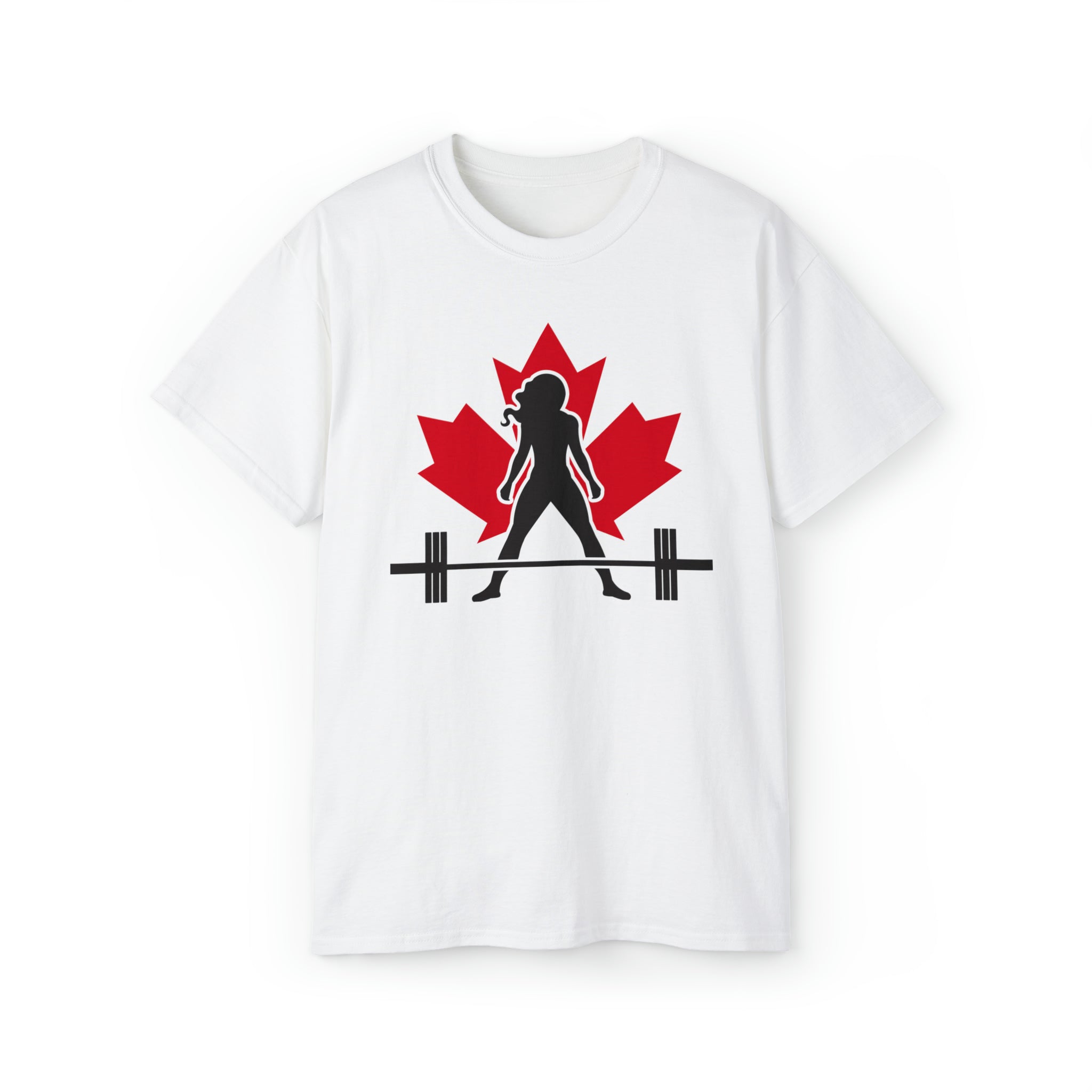 Unisex Ultra Cotton Tee - Canada Logo Light - Plain Back