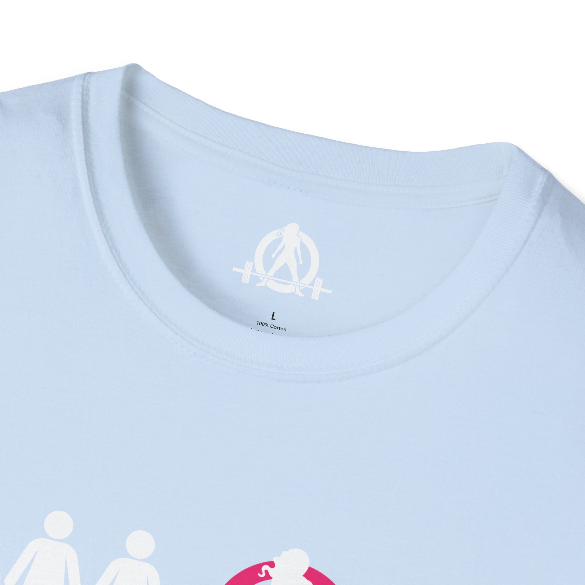 Dare To Be Different - Deadlift - Unisex Softstyle T-Shirt - White Logo Front