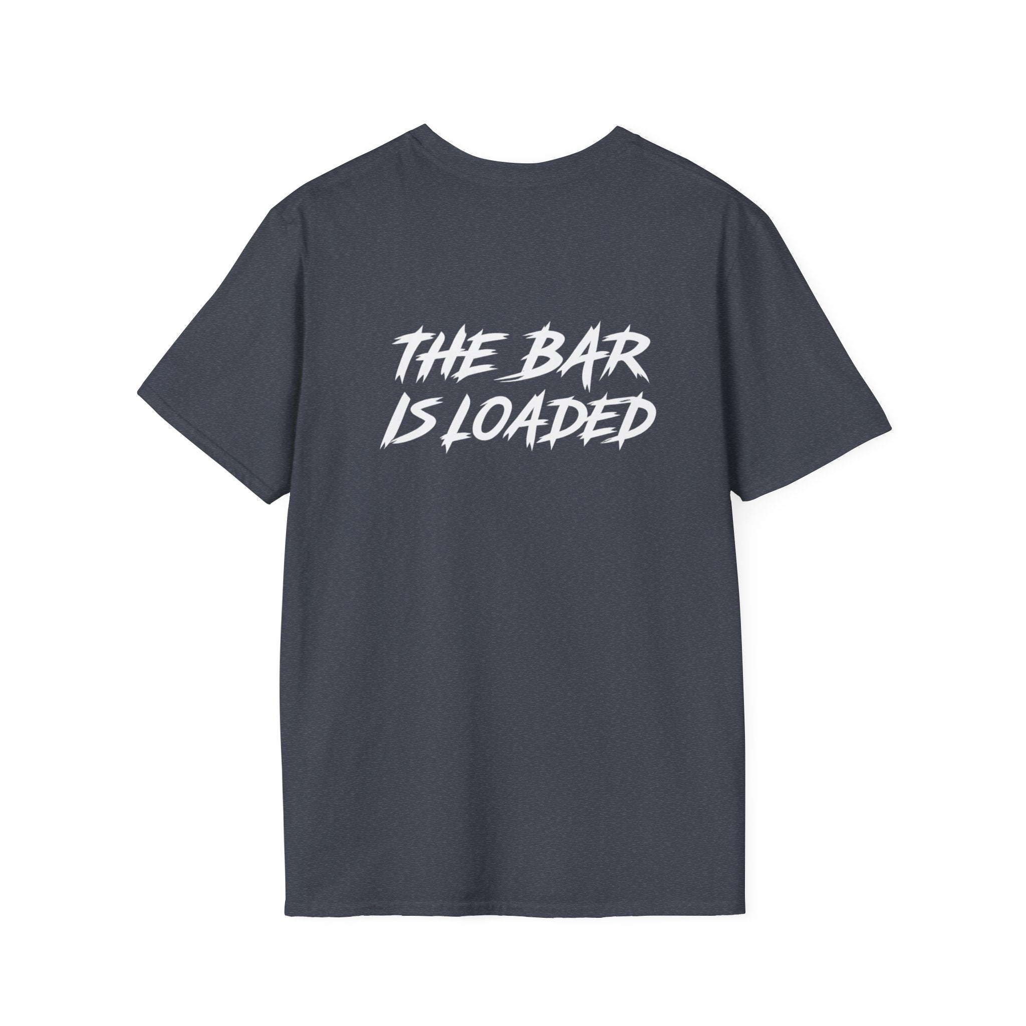 The Bar Is Loaded - Unisex Softstyle T-Shirt - Color Distressed Logo