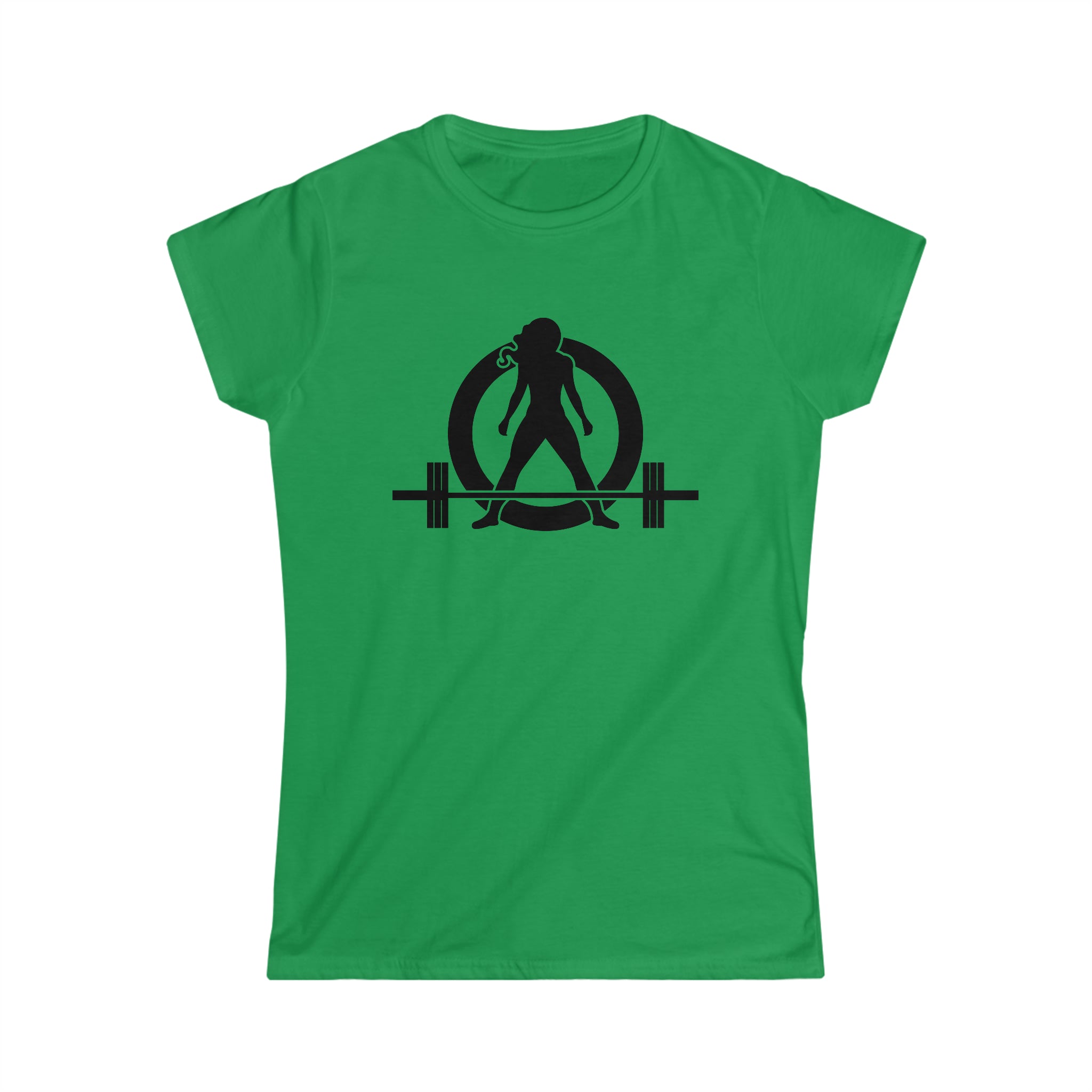 Iron Sharpens Iron - Women's Softstyle Tee - Black Logo Print on Front & Back