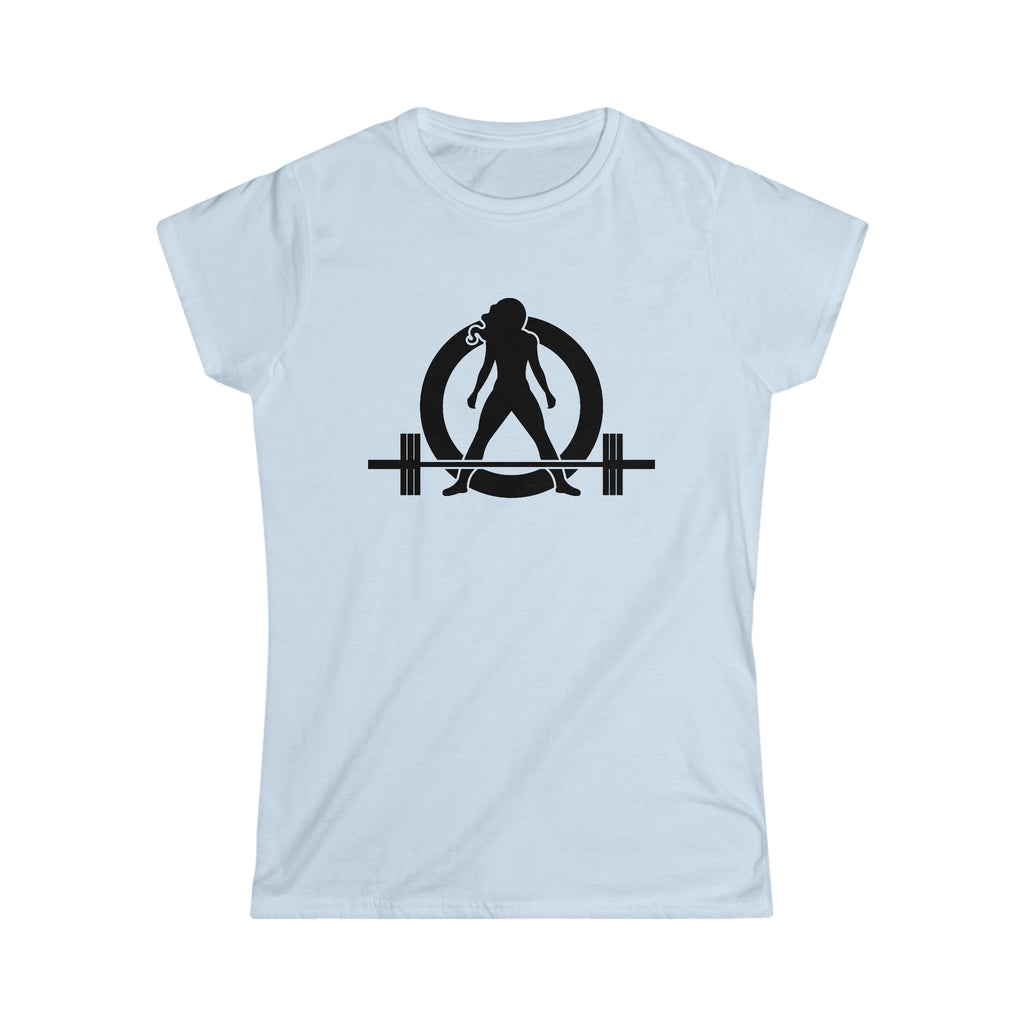 Iron Sharpens Iron - Women's Softstyle Tee - Black Logo Print on Front & Back