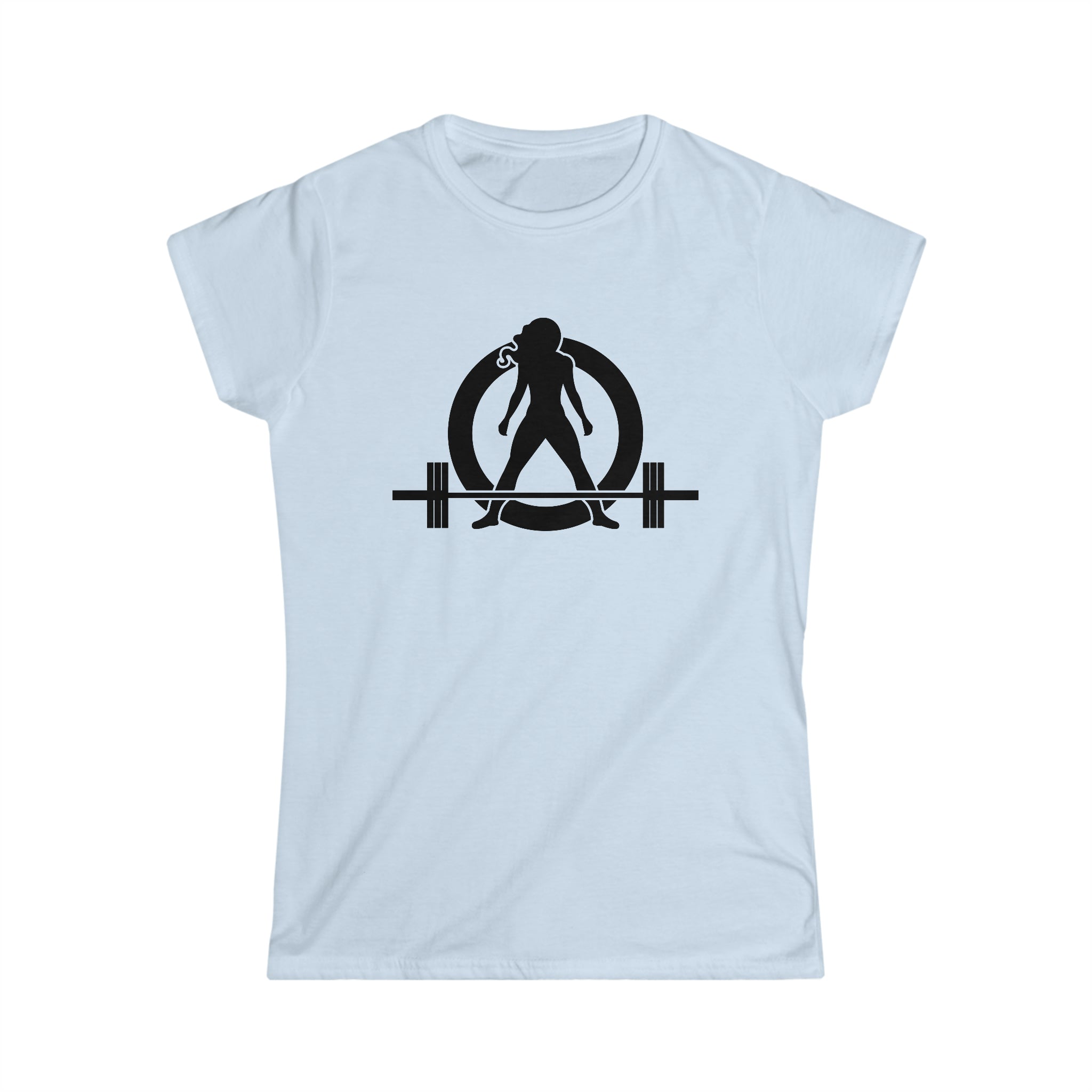 Iron Sharpens Iron - Women's Softstyle Tee - Black Logo Print on Front & Back
