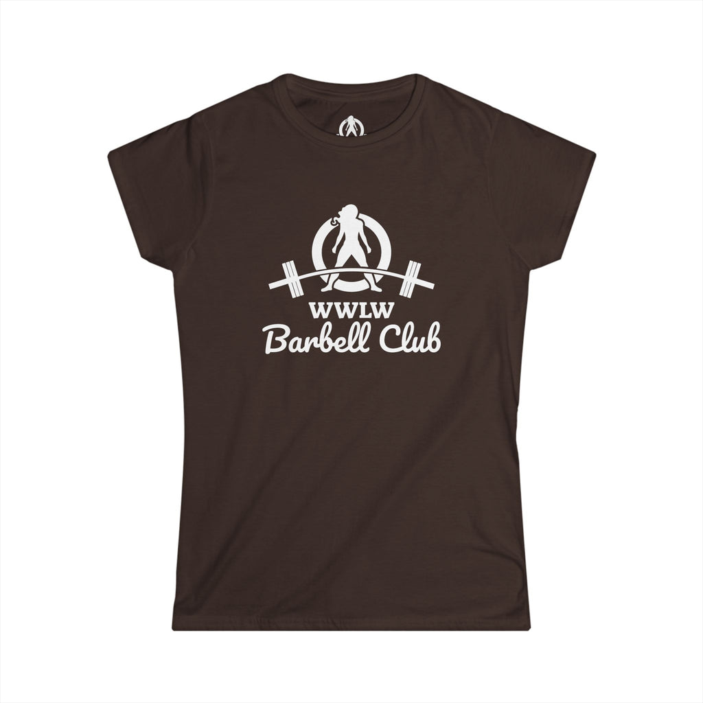 Barbell Club - Women's Softstyle Tee - White Logo