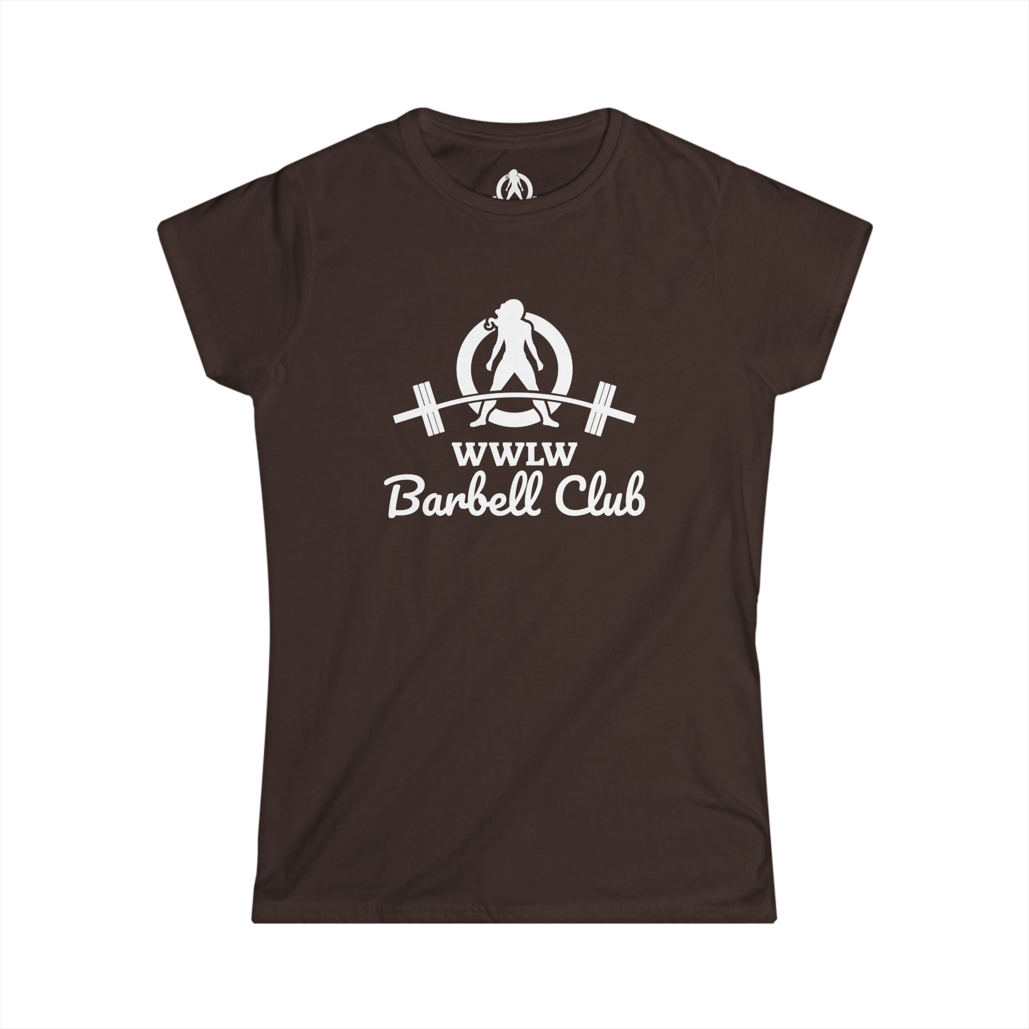 Barbell Club - Women's Softstyle Tee - White Logo