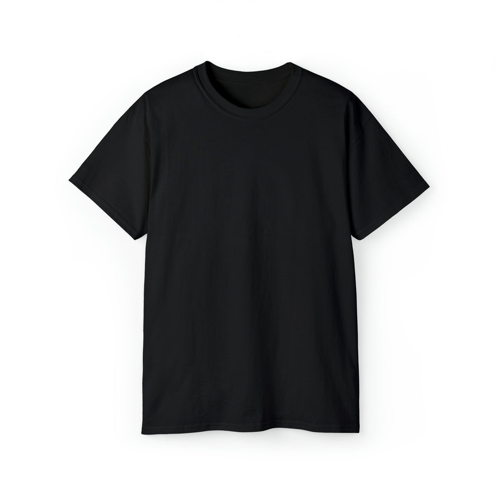 Classic Logo Black - Unisex Ultra Cotton Tee - Plain Back