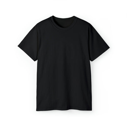 Classic Logo Black - Unisex Ultra Cotton Tee - Plain Back