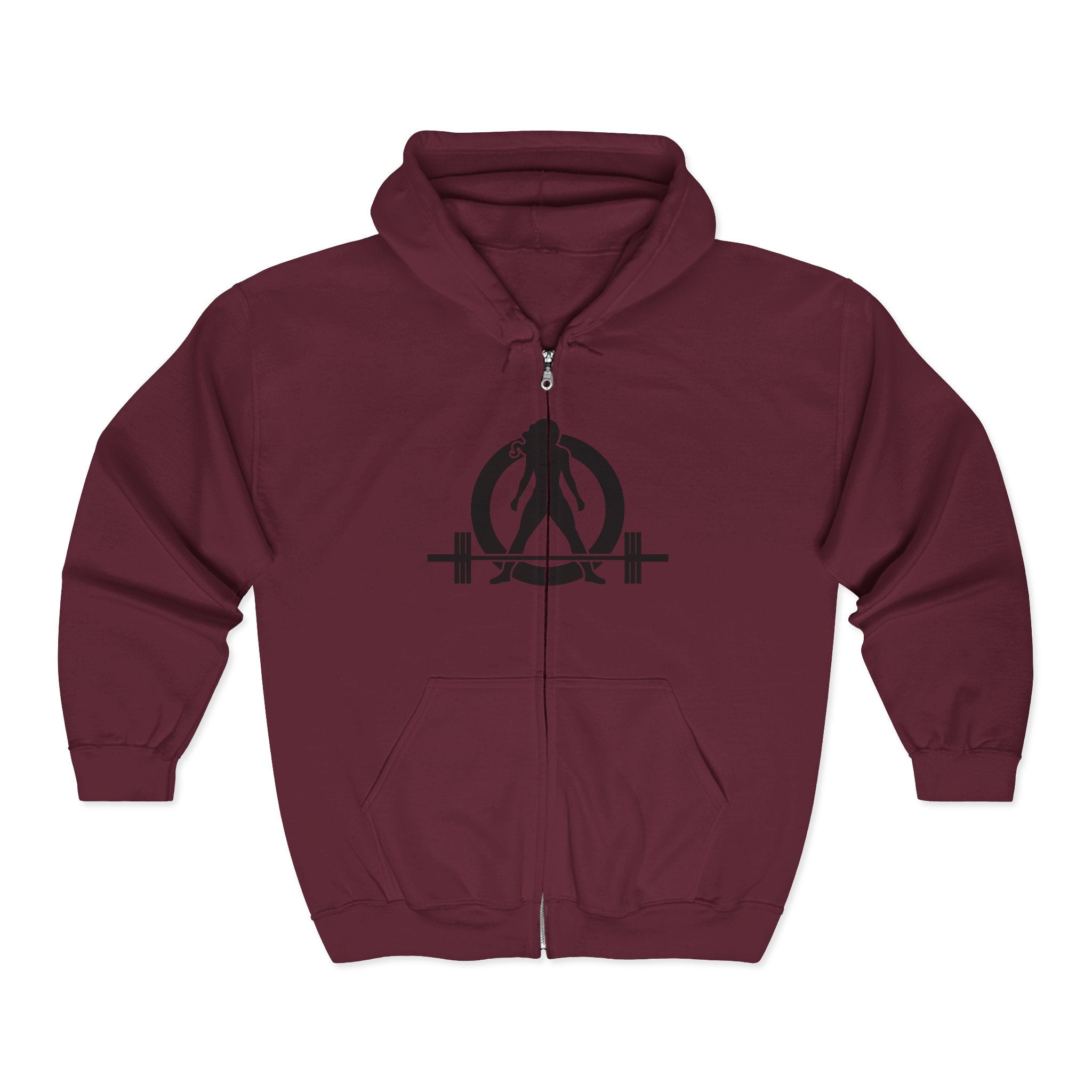 Unisex Heavy Blend™ Full Zip Hooded Sweatshirt - Classic Black Logo