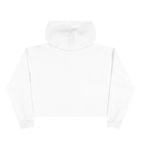 Lift Like A Girl - Crop Hoodie - White with Black Logo
