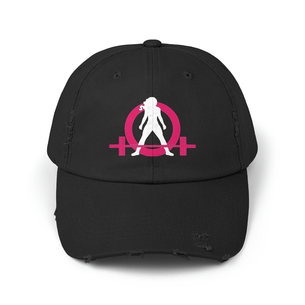 Unisex Distressed Cap - Classic Color Logo