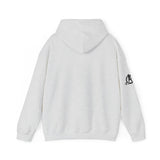 USA Barbell - Unisex Heavy Blend Hooded Sweatshirt  - Front White Logo