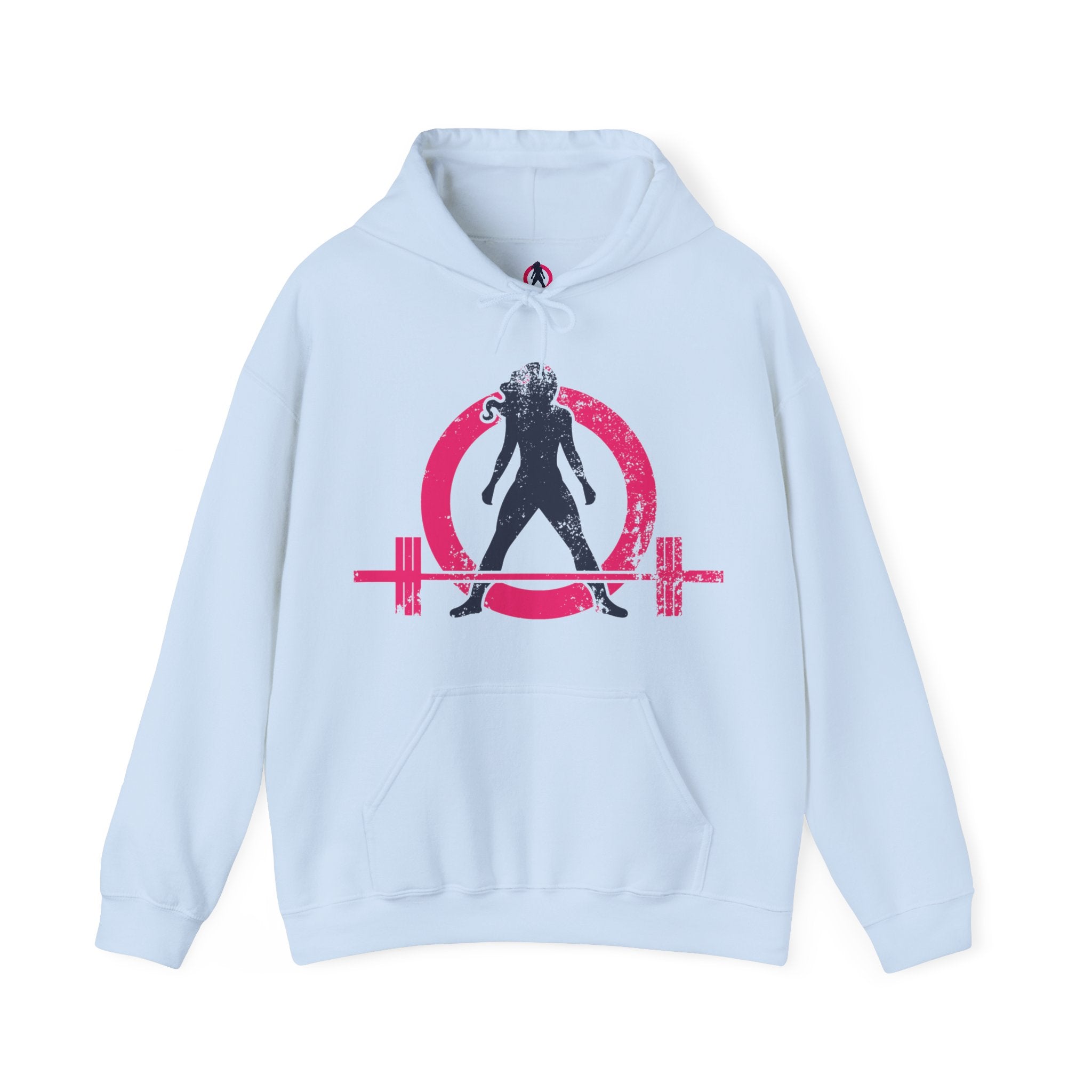 Distressed Logo - Unisex Heavy Blend Hooded Sweatshirt - Color Logo Inverted  (BEST SELLER)