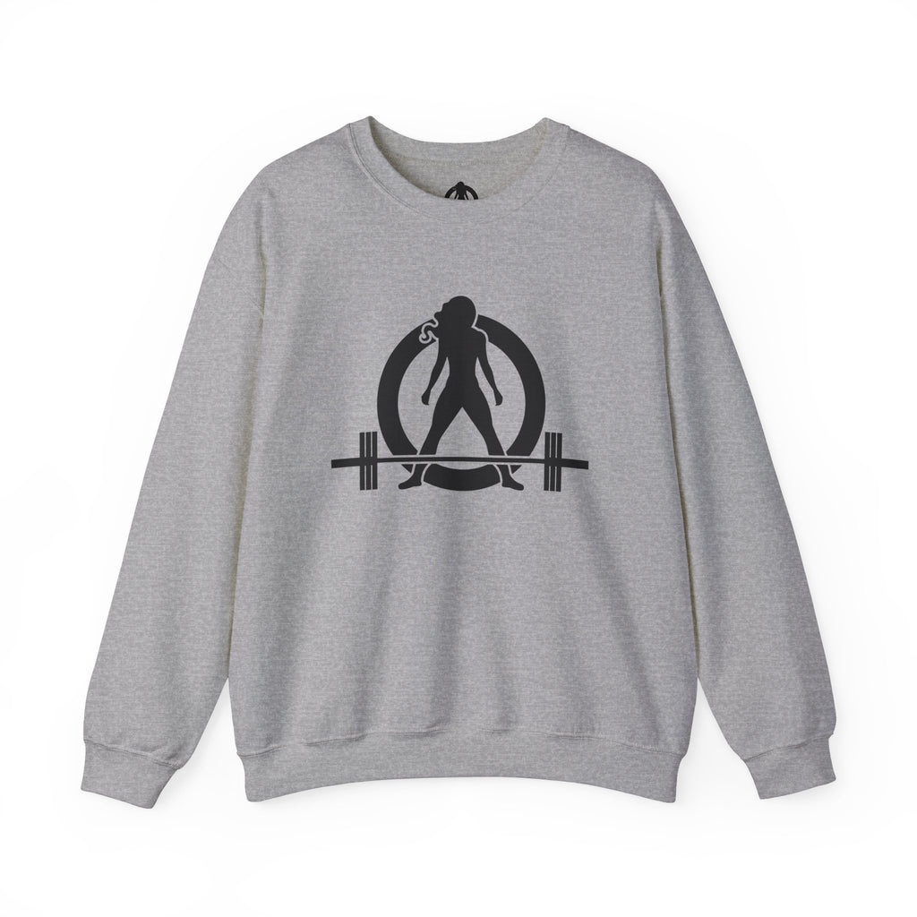 Iron Sharpens Iron - Unisex Heavy Blend™ Crewneck Sweatshirt - Front Black Logo - Front & Back Print