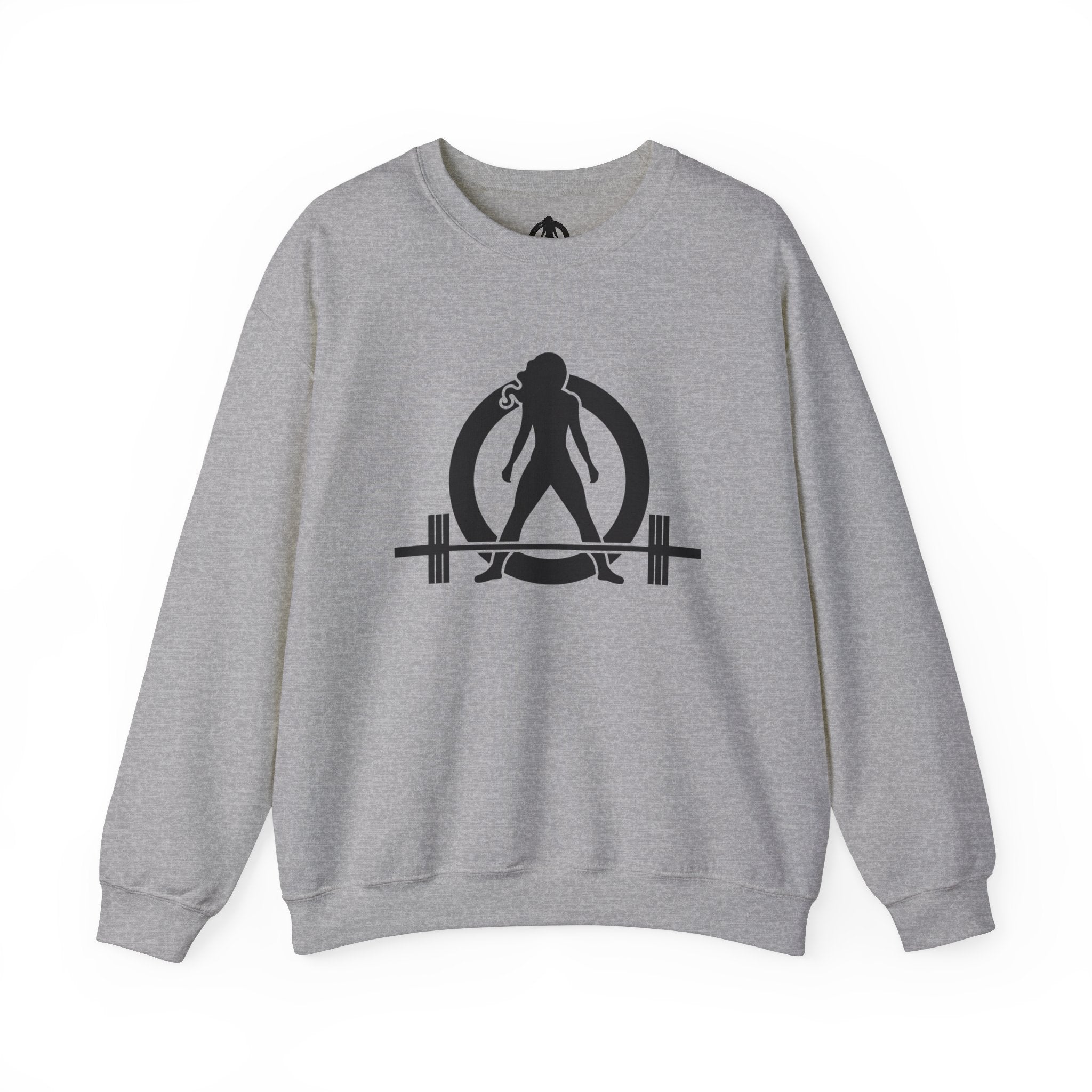 Iron Sharpens Iron - Unisex Heavy Blend™ Crewneck Sweatshirt - Front Black Logo - Front & Back Print