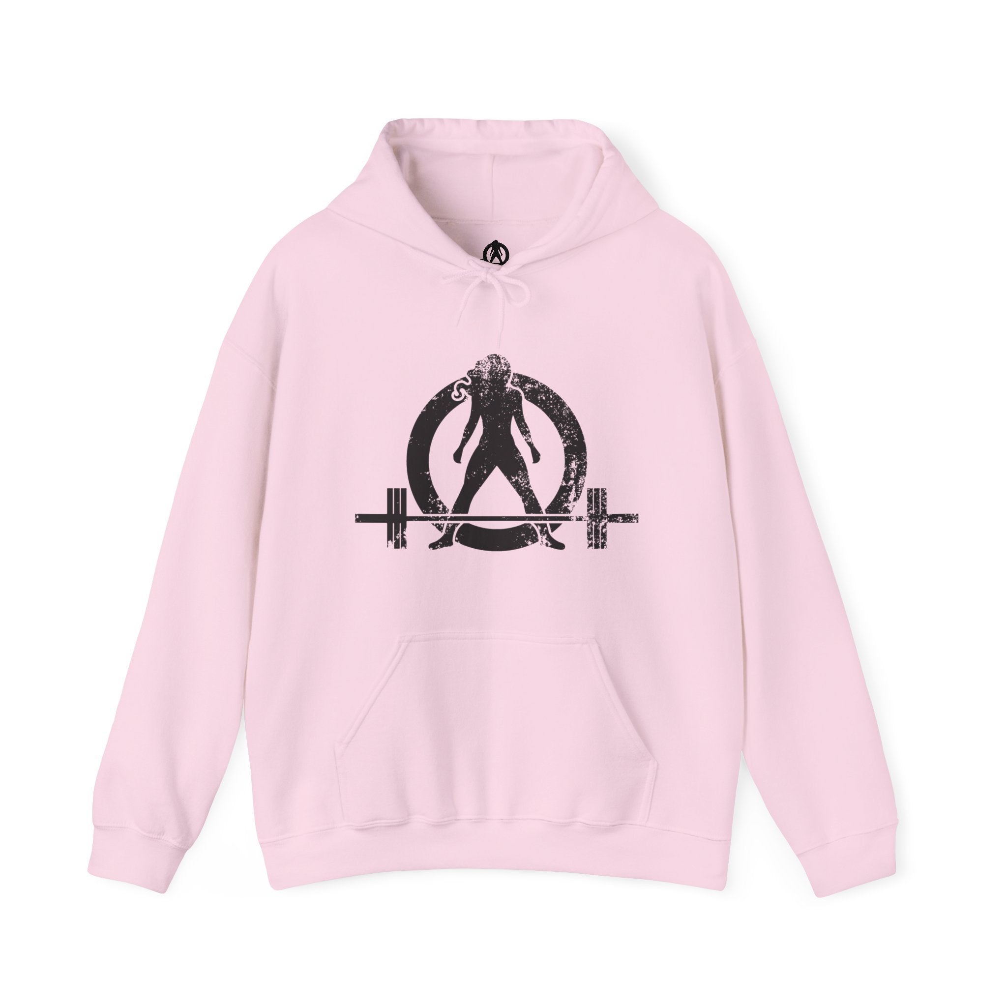 Strong Is Beautiful - Distressed Black Logo - Unisex Heavy Blend Hooded Sweatshirt