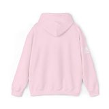 Squat Bench Deadlift Repeat - Unisex Heavy Blend Hooded Sweatshirt - Dark WWLW Logo - Pink - Plain Black