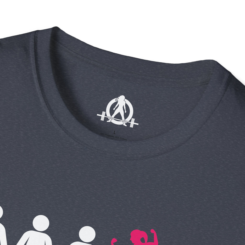 Dare To Be Different - Flex - Unisex Softstyle T-Shirt - Logo Front Plain Back