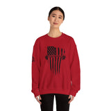 USA Barbell - Unisex Heavy Blend™ Crewneck Sweatshirt - Black Logo