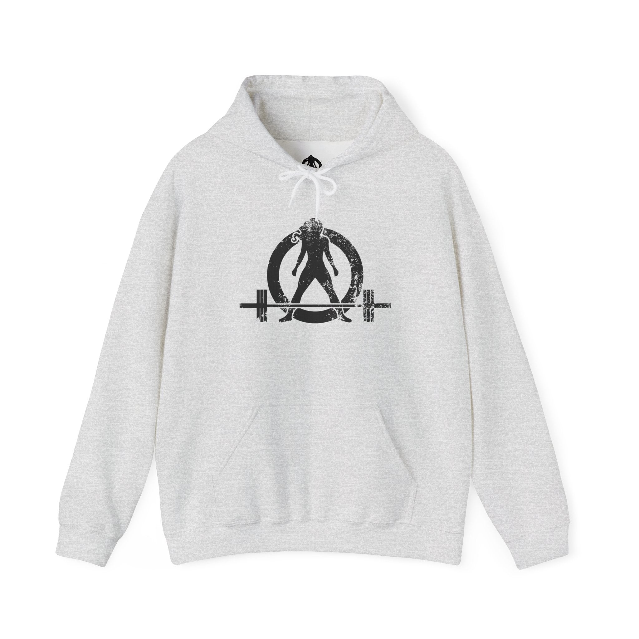 Strong Is Beautiful - Distressed Black Logo - Unisex Heavy Blend Hooded Sweatshirt