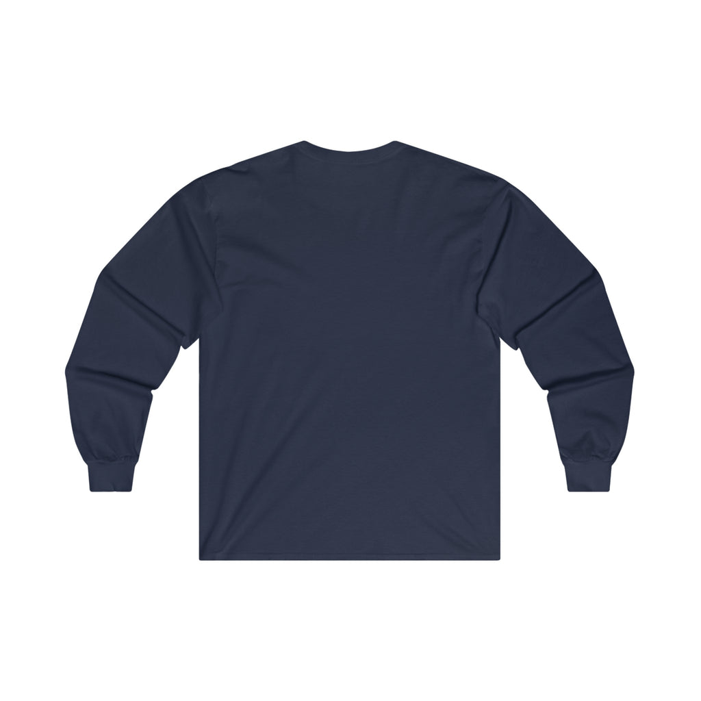 Strong Is Beautiful Comic - Unisex Ultra Cotton Long Sleeve Tee - White Front Logo Plain Back