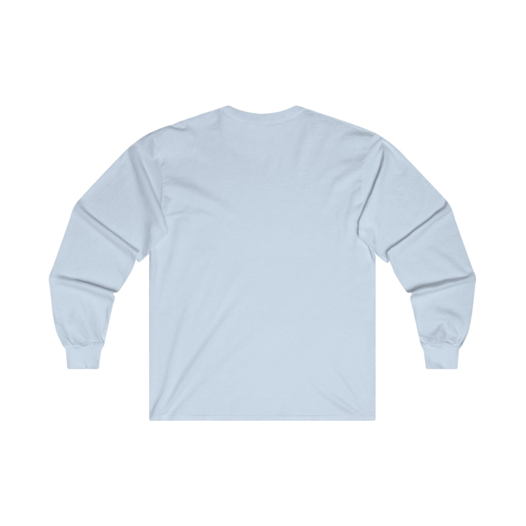 Strong Is Beautiful Comic - Unisex Ultra Cotton Long Sleeve Tee - White Front Logo Plain Back
