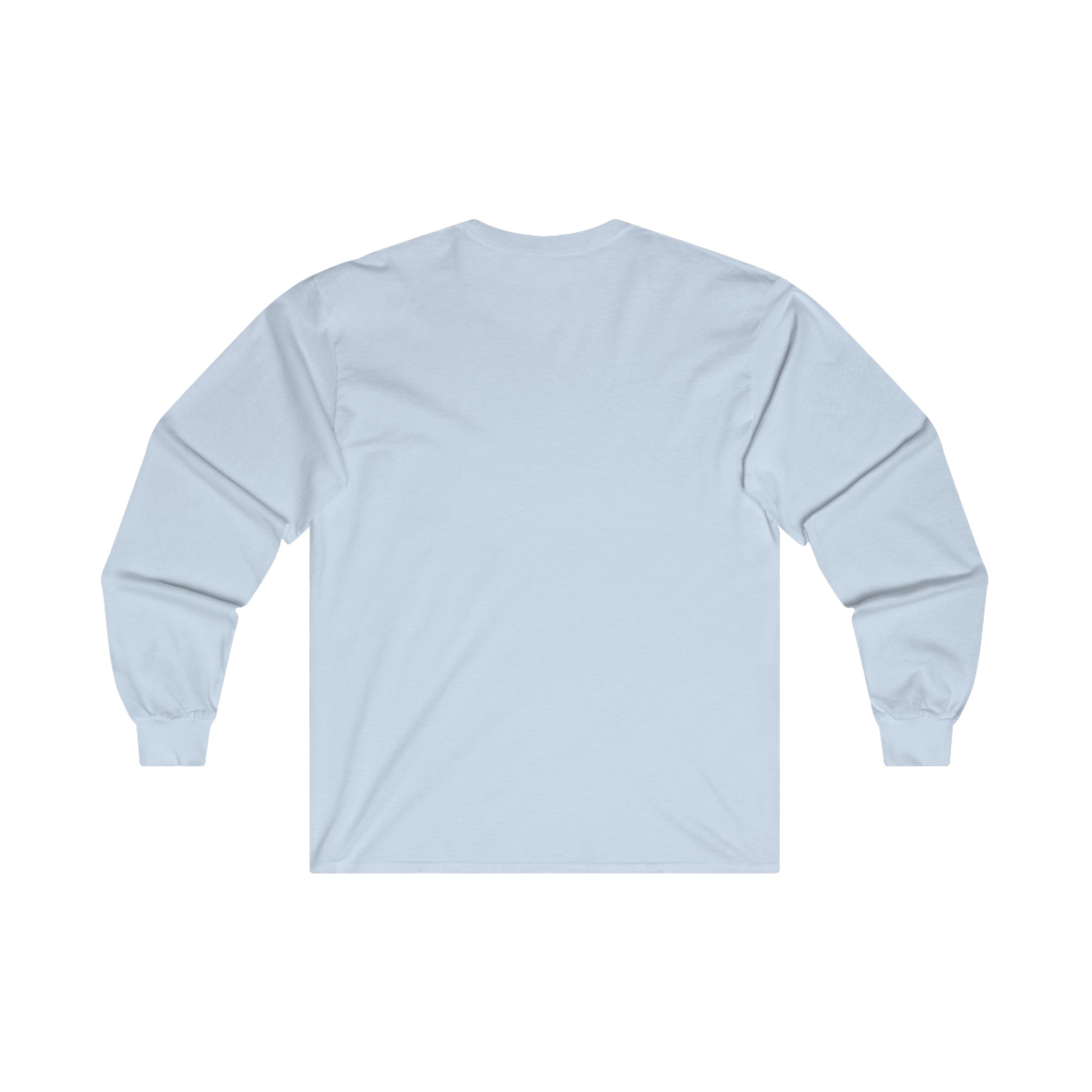 Strong Is Beautiful Comic - Unisex Ultra Cotton Long Sleeve Tee - White Front Logo Plain Back