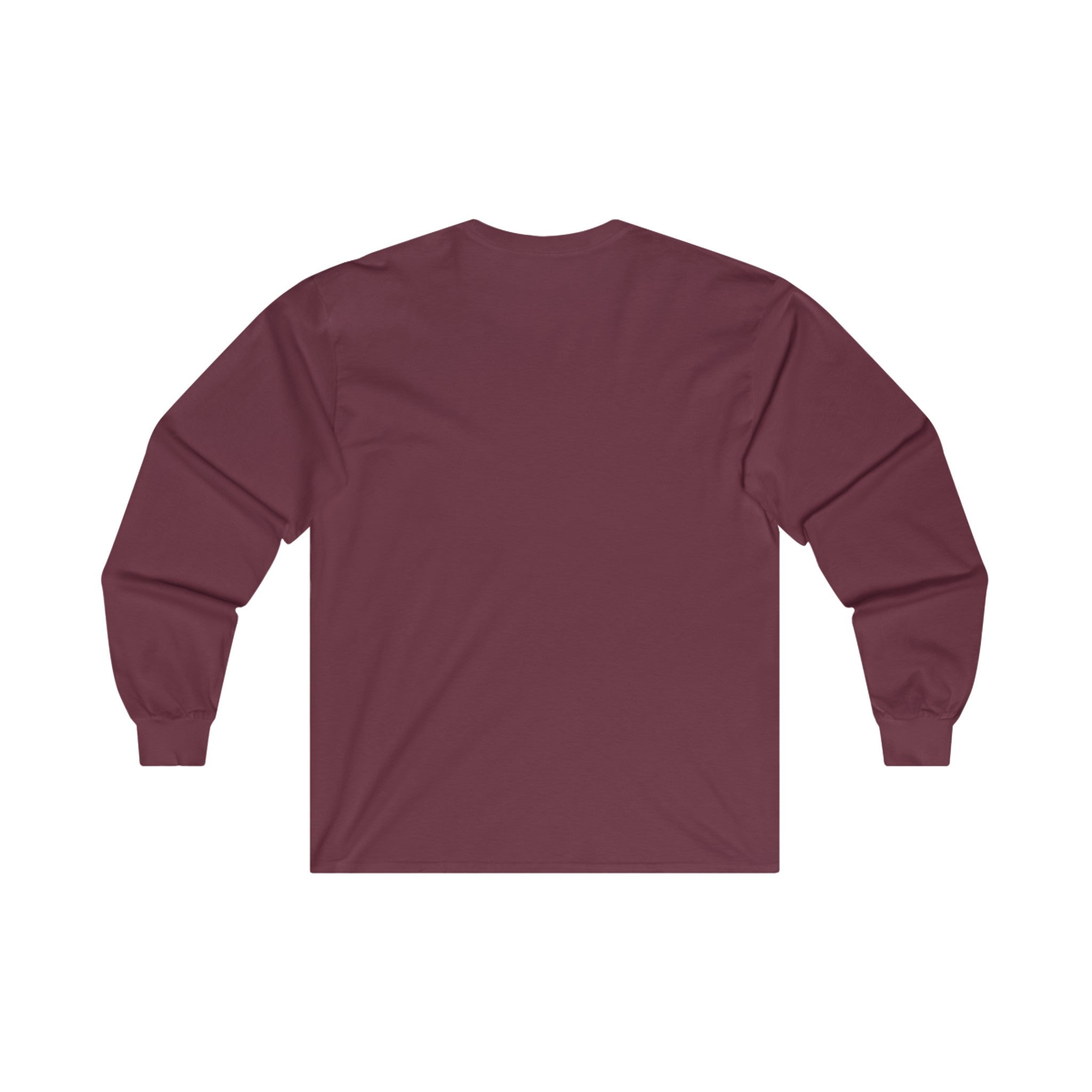 Strong Is Beautiful Comic - Unisex Ultra Cotton Long Sleeve Tee - White Front Logo Plain Back