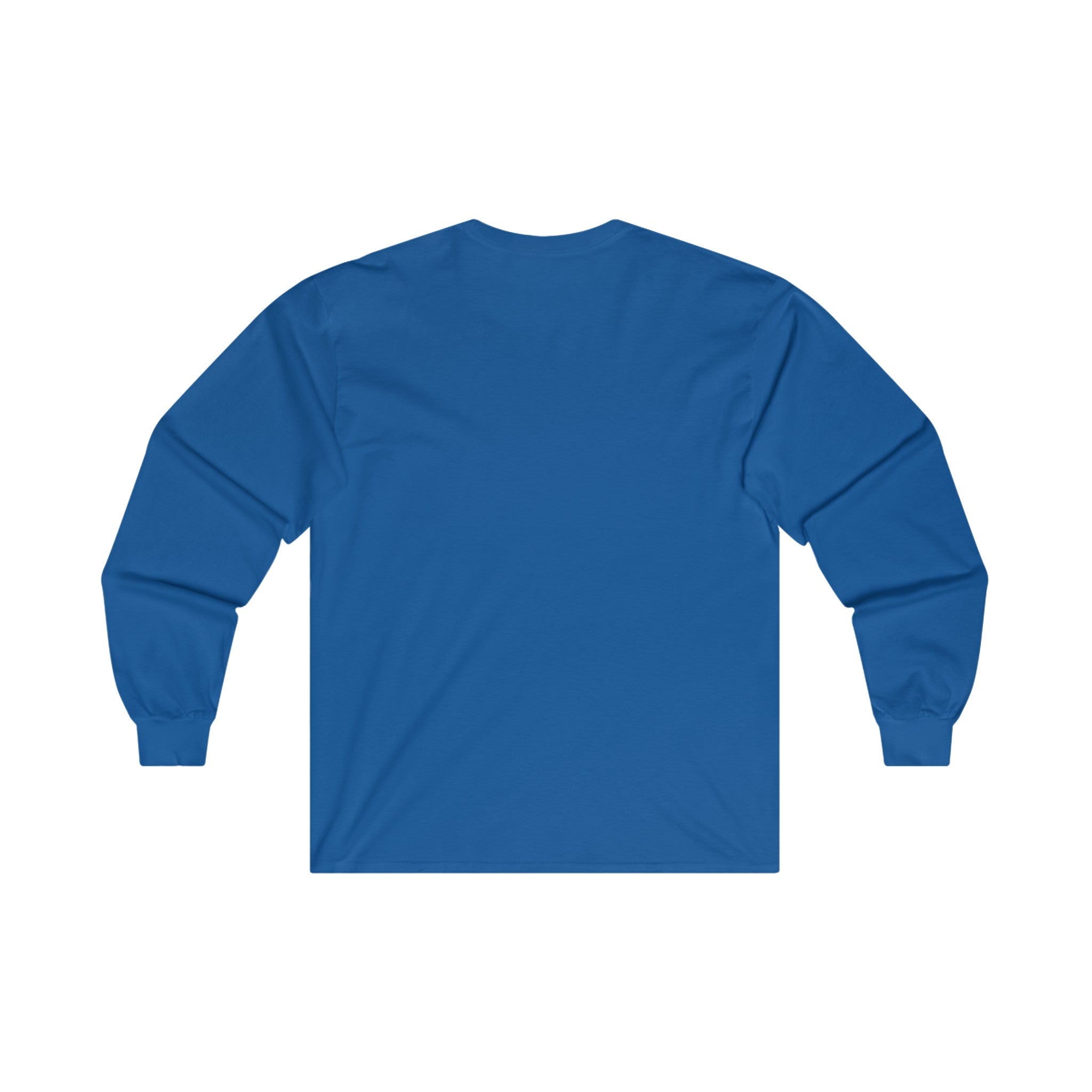 Strong Is Beautiful Comic - Unisex Ultra Cotton Long Sleeve Tee - White Front Logo Plain Back