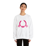 Distressed Logo - Unisex Heavy Blend™ Crewneck Sweatshirt - Inverted Color Logo