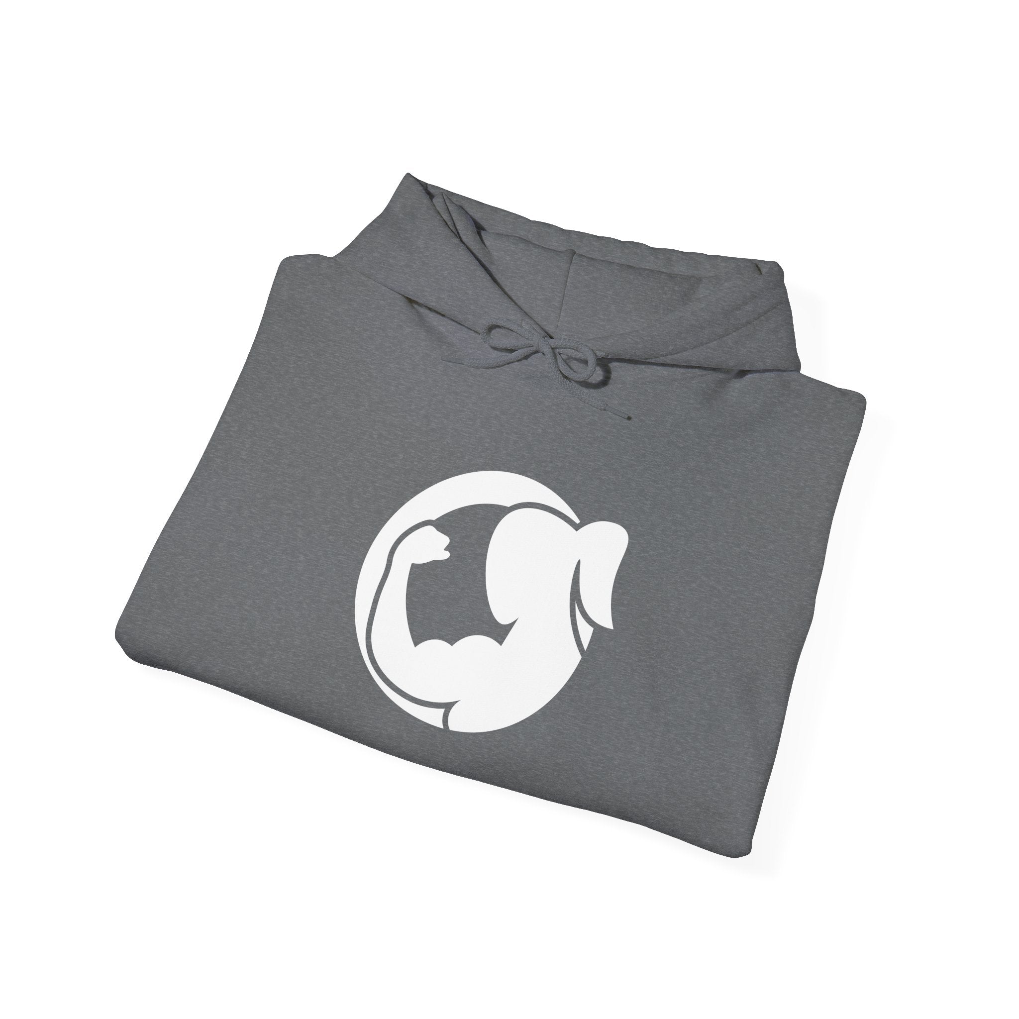 Strong Her – Unisex Heavy Blend™ Hooded Sweatshirt (White Logo) 💪