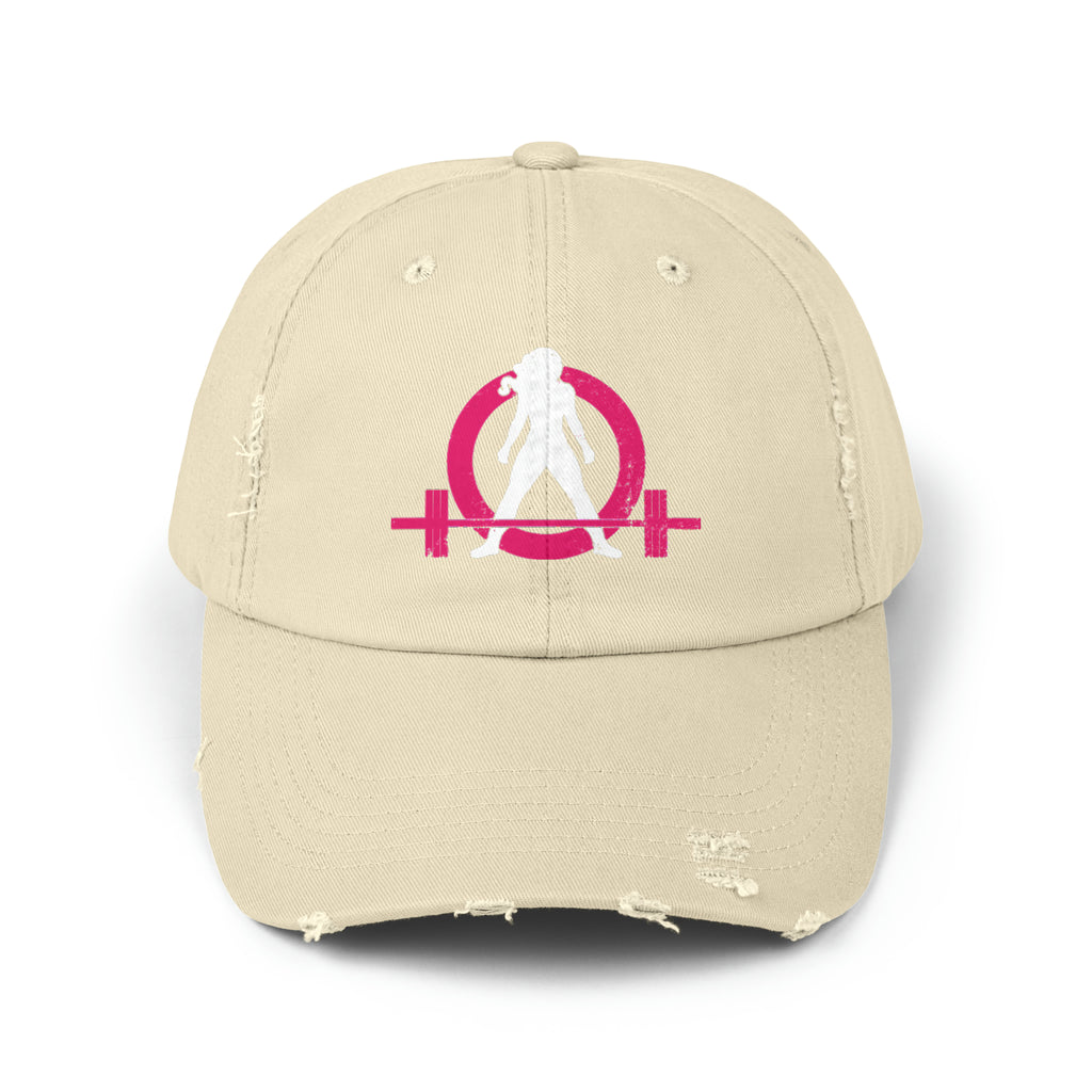 Unisex Distressed Cap - Classic Color Distressed Logo