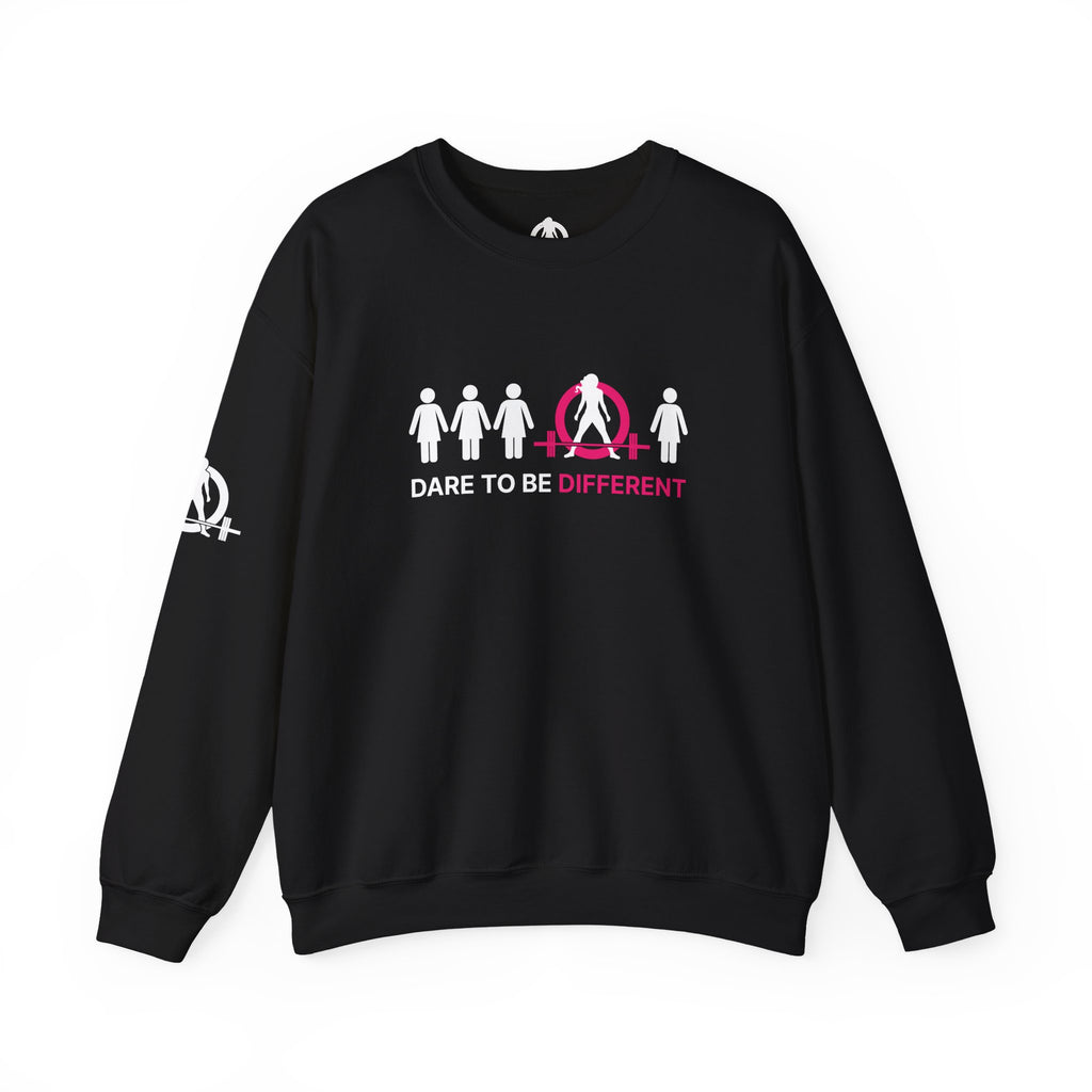 Dare To Be Different - Deadlift - Unisex Heavy Blend™ Crewneck Sweatshirt - Front  Logo Plain Back