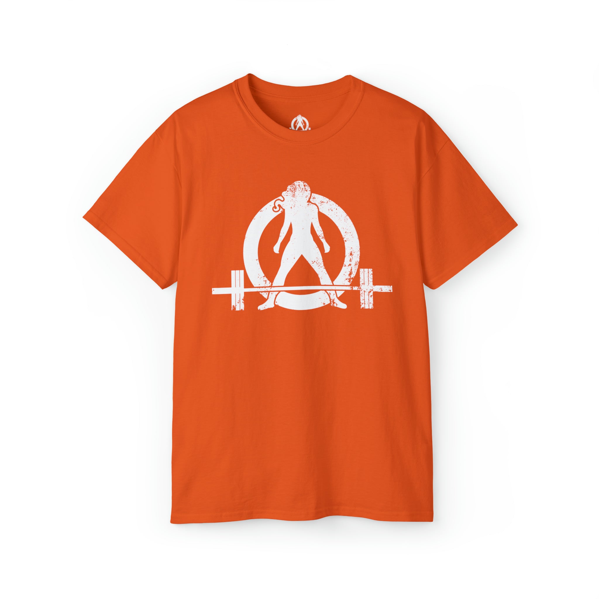 Strong Not Skinny - Unisex Ultra Cotton Tee - White Distressed Logo