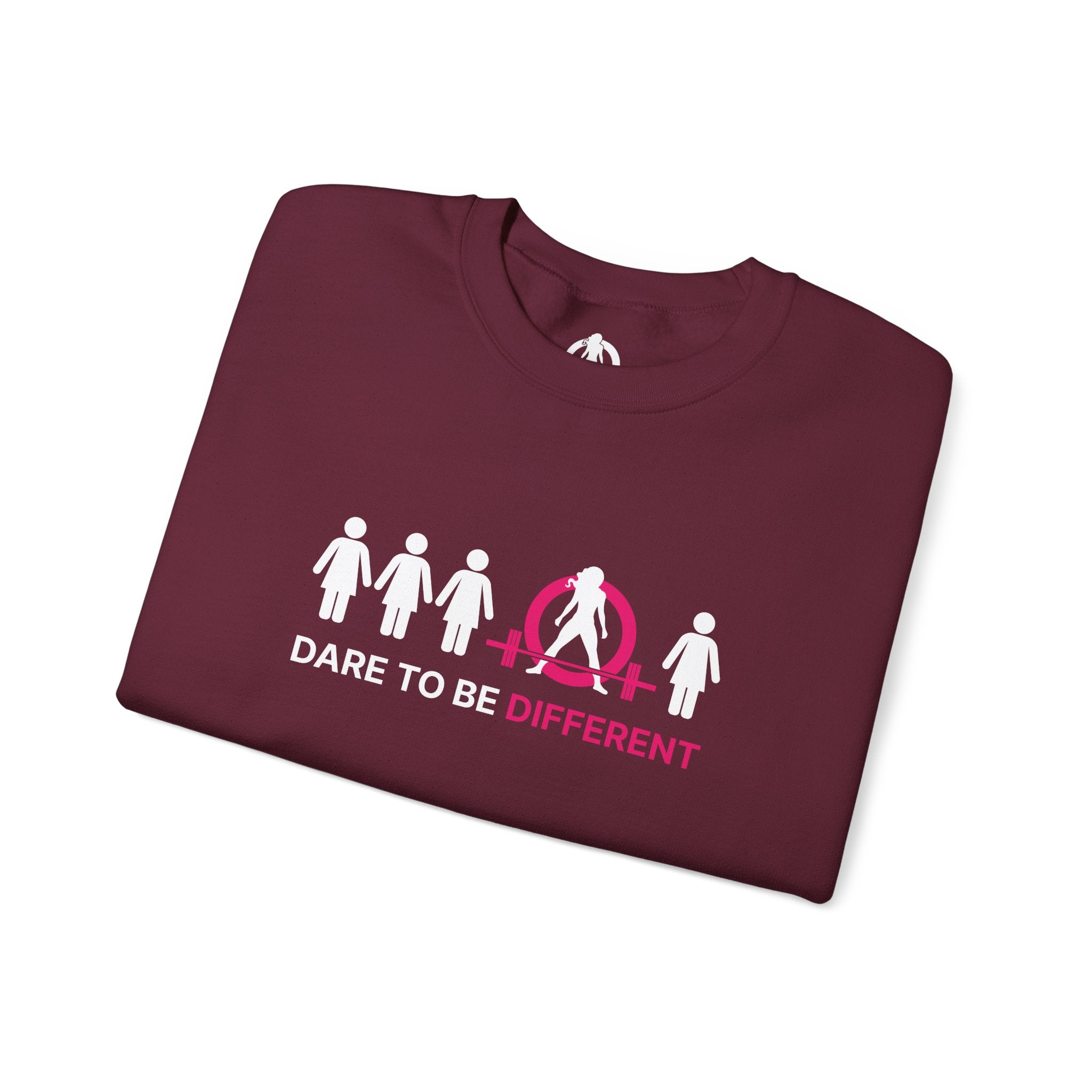 Dare To Be Different - Deadlift - Unisex Heavy Blend™ Crewneck Sweatshirt - Front  Logo Plain Back