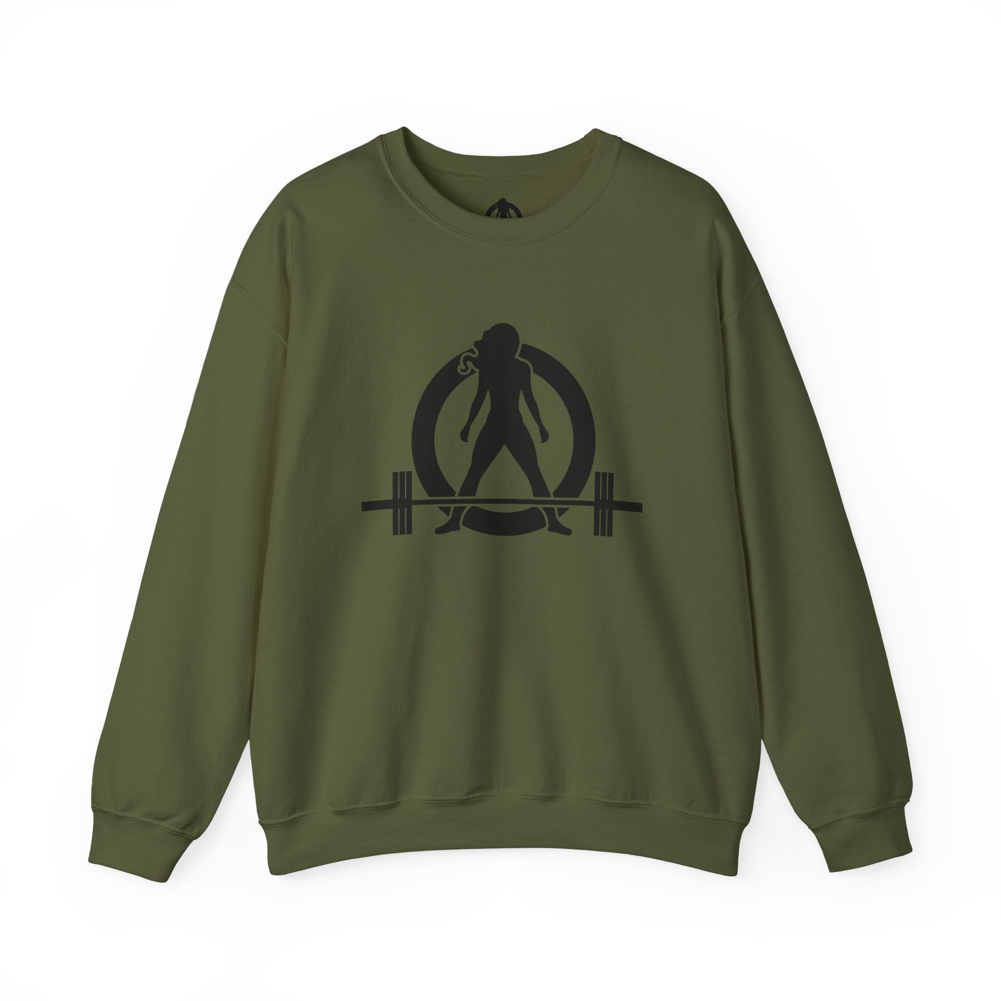 Iron Sharpens Iron - Unisex Heavy Blend™ Crewneck Sweatshirt - Front Black Logo - Front & Back Print